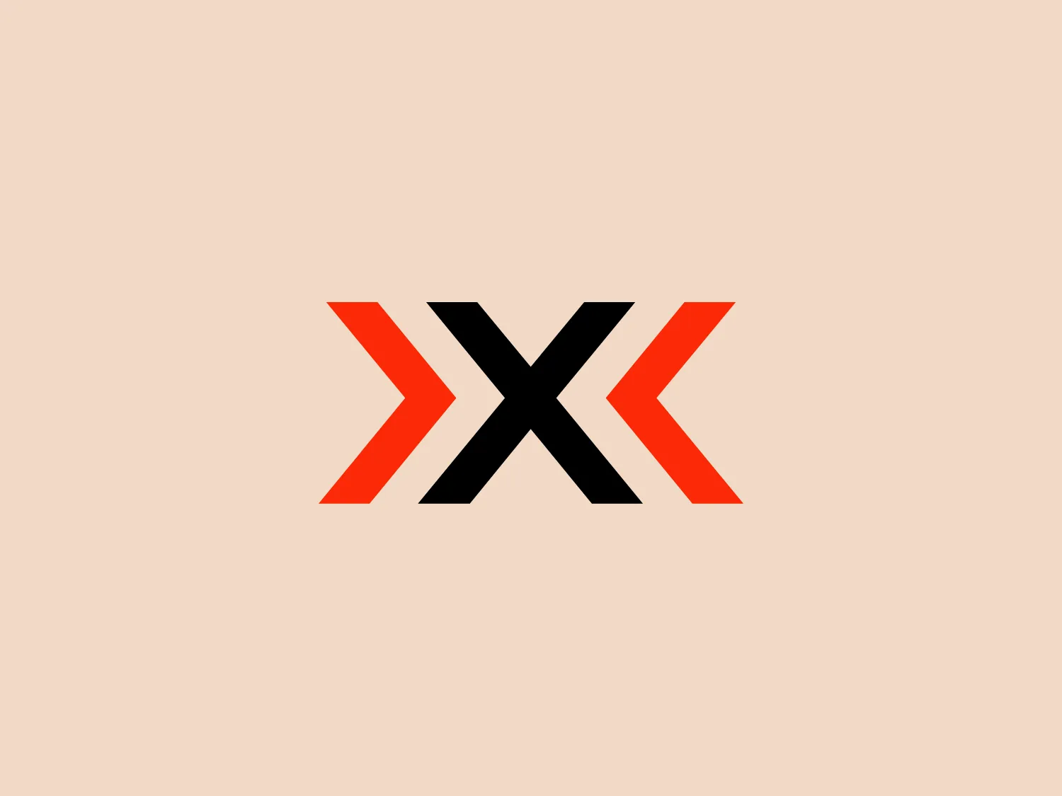 The X Bionic logo features a stylized, symmetrical design resembling a bold 'X' mark. The central part of the 'X' is created with thick black lines that intersect at the middle, implying solidity and strength. Flanking the black lines are two vibrant orange shapes with a dynamic slant, suggesting movement and energy. These orange shapes do not touch the black lines but are close enough to form a visual connection, giving the logo a sense of cohesion and vibrancy. The overall design aesthetic is modern, bold, and impactful. The combination of black and orange creates high contrast, ensuring the logo stands out and is easily recognizable. Given the colors present in the X Bionic logo, a subtle background that contrasts without competing would be ideal.