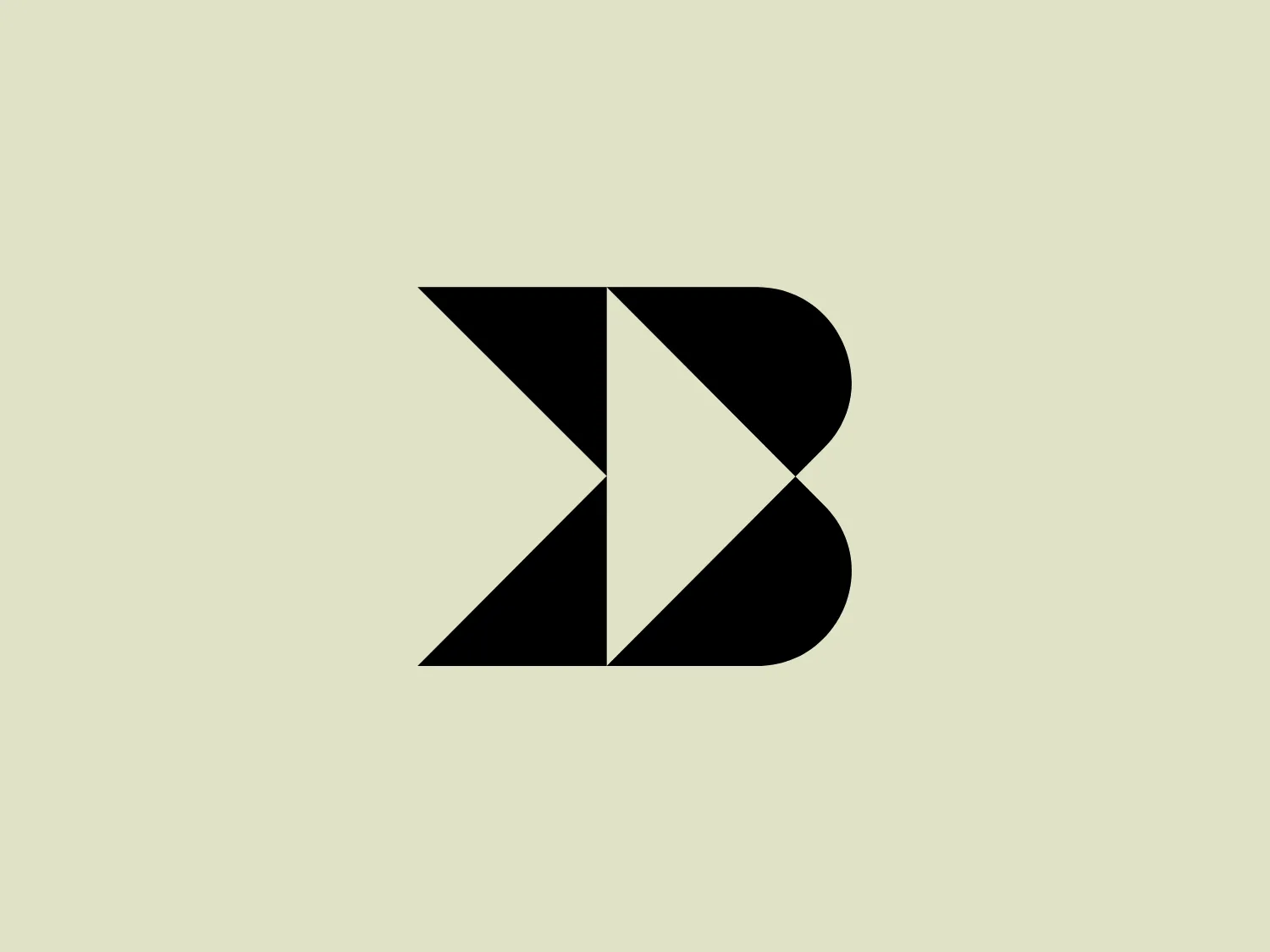 The image depicts the Backforce logo, a stylized design composed of angular segments forming a bold letter B. It features a high-contrast black and white color scheme, with one half of the B colored black and the other half white, creating a striking visual effect. The design is modern, minimalist, and plays with negative space and geometric shapes. The sharp angles and color division give an illusion of depth and dimension, while maintaining a clean and strong visual identity. The overall concept conveys a sense of dynamism and precision.