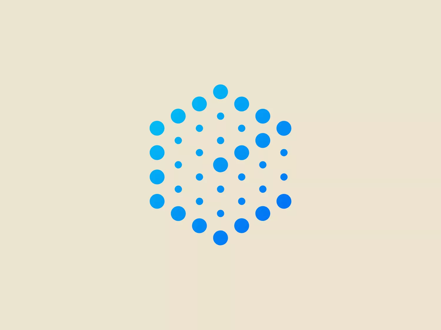 The Epic Blue logo showcases a circular array of dots in various shades of blue, creating a dimensional effect. The dots are arranged in a size gradient, with larger dots at the center and smaller ones towards the edges, representing a ripple effect or the spread of technology or information. The design exudes a modern, clean aesthetic while symbolizing connectivity or network. A soft, light background color harmonizes with the overall design.