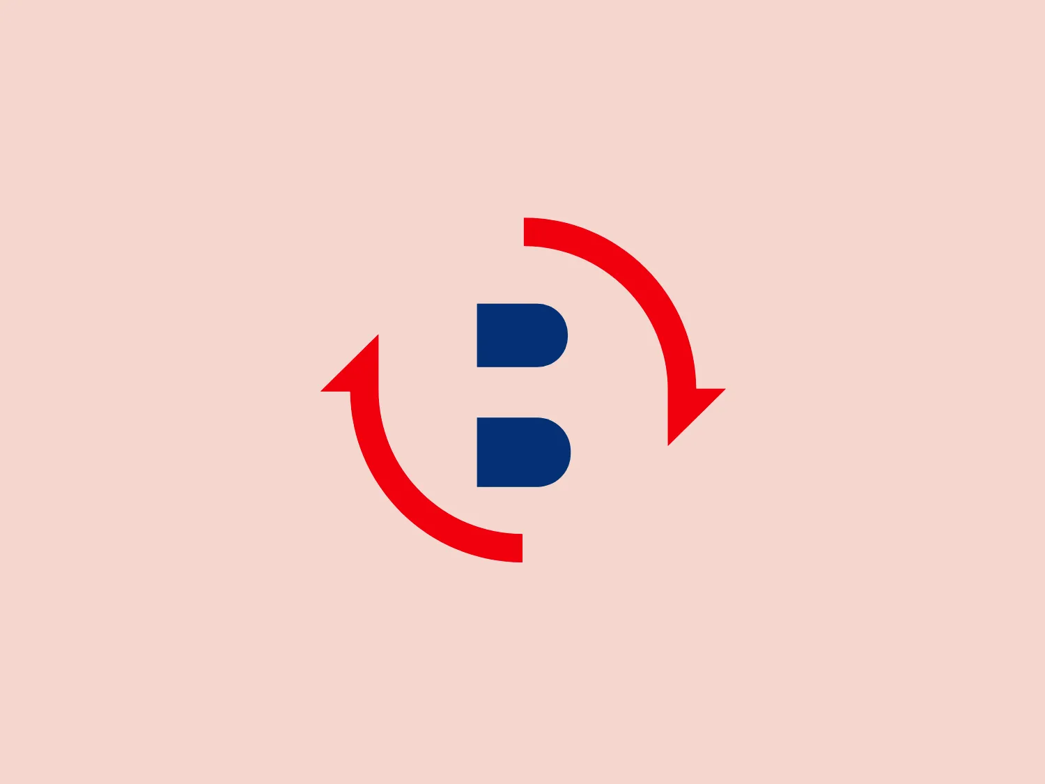The Balter Logistics logo showcases a bold, stylized letter "E" in dark blue, arranged in a unique three-bar structure. This configuration can also be interpreted to represent a digital or technical aspect. Encircling the "E" is a thick, circular arrow in bright red, symbolizing movement, progression, or cyclical process. Its overall design is characterized by a modern and dynamic aesthetic, with an emphasis on symmetry and forward motion. The contrast between the deep blue and vibrant red colors contributes to the logo's striking and professional yet energetic feel.