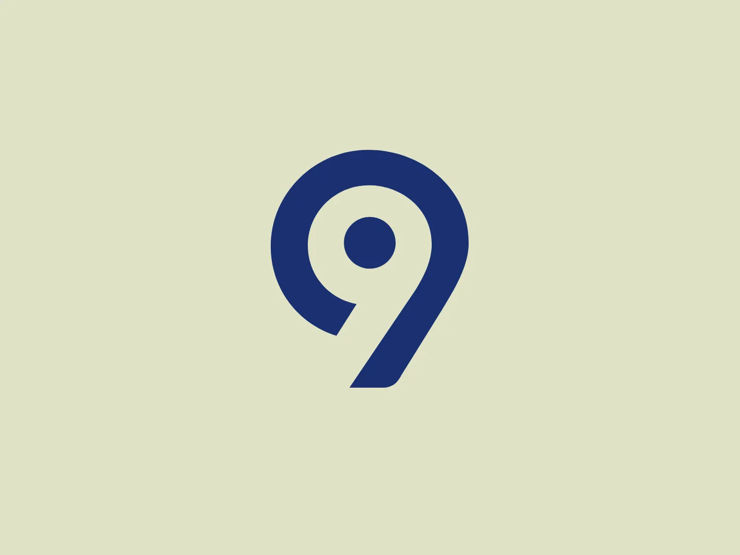 The Levi9 logo features a stylized numeral "9" with a modern design. The deep blue color exudes professionalism and reliability. The number combines curves and sharp angles, symbolizing a balance of creativity and precision. The round element at the top of the "9" resembles an abstract eye or location pin, adding depth to the design. The logo would complement well with a lighter background.