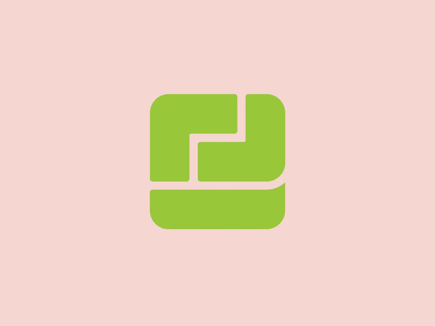 The Envoy Media Group logo is a stylized, abstract design featuring two main elements that may resemble the letters 'P' and 'D' interconnected to each other, forming a seamless, square-like shape with rounded corners. It sports a uniform, bright shade of green, which communicates vibrancy and growth. The design is simple and modern, with clean lines that contribute to a minimalist aesthetic, potentially denoting innovation and eco-friendliness. This logo would stand out nicely against a subtle, soft background.