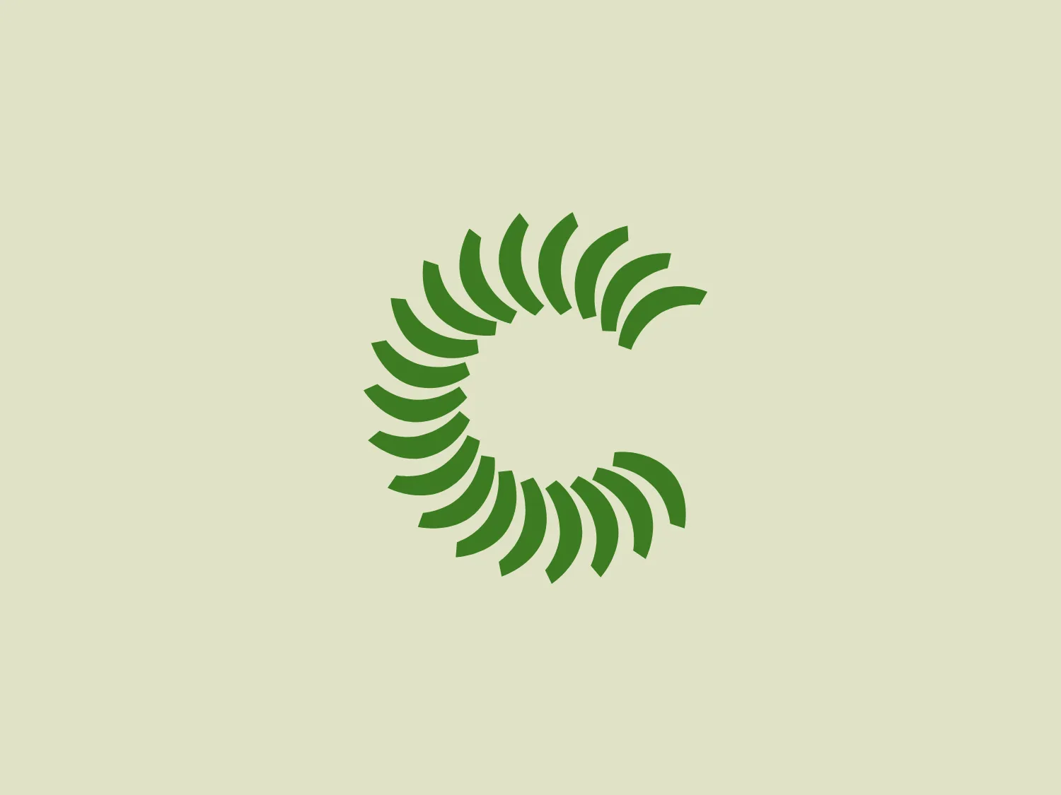 The logo for Capstone Turbine features a circular motif made up of various green arcs arranged to convey a sense of spinning or dynamic motion. The design utilizes different shades of green to create a gradient effect, adding depth and movement. The evenly spaced arcs curve inward to form an abstract, circular shape with a hollow center, potentially representing a stylized letter or symbol. The overall aesthetic is modern and clean, exuding an organic and energetic feel that evokes growth, sustainability, and freshness. With its use of negative space and flowing lines, the design suggests innovation and harmony with nature.