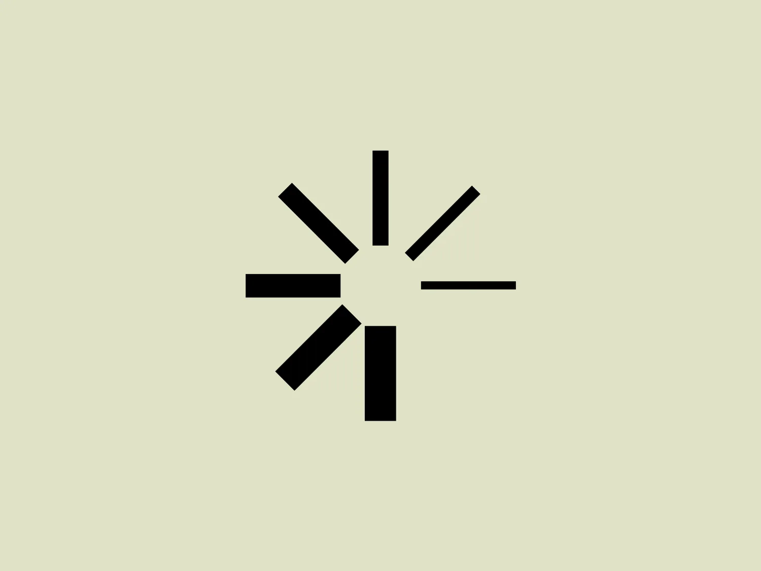The ICF logo features a stylized asterisk or radiant shape, crafted from eight extended and varying-length black bars emanating from a central point. The irregular spacing of the bars conveys dynamism and asymmetry. A white circle at the center creates contrast, offering a modern and simple aesthetic. The design conveys a sense of energy, expansion, direction, and diversity, and would be complemented by a light and subtle background.