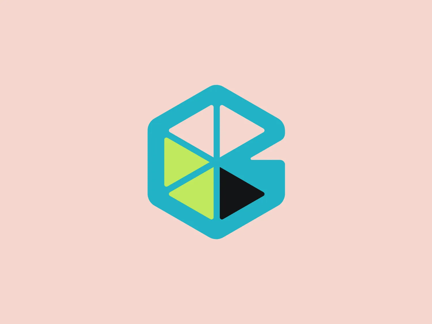 The Greenbook logo features a stylized, abstract geometric shape resembling a three-dimensional cube with a missing corner, giving the impression of a dynamic and modern design. Composed of different colors, including a vibrant teal, a vivid lime green, and a contrasting black, these colors are segmented within the cube to enhance the three-dimensional illusion. The use of clean lines and flat colors contribute to a contemporary and sleek aesthetic. The negative space created by the missing corner of the cube adds visual interest and may suggest openness or innovation.