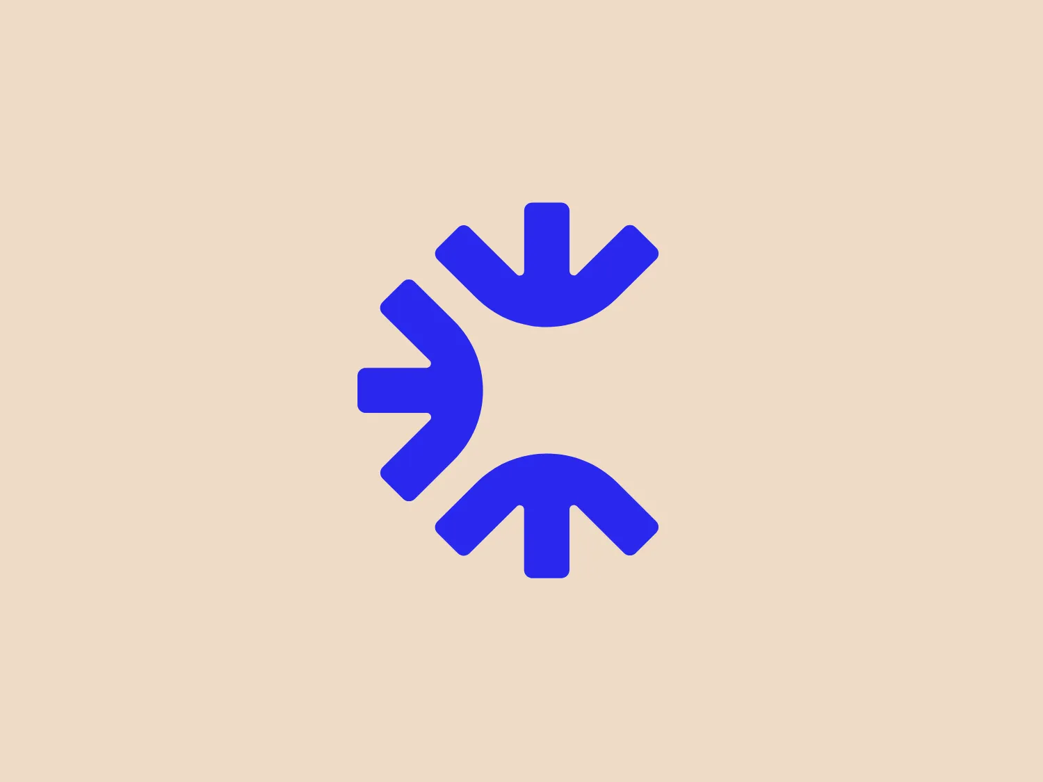 The Channeled logo in the image features a stylized design composed of abstract elements that resemble arrows or a circular motion. It comprises three distinct arrow-like shapes pointing outward and curved at the ends, suggesting movement or rotation. The overall appearance combines simplicity with dynamism. The shapes are colored in a gradient of blue tones, ranging from a darker shade on the left to a lighter one on the right, giving a sense of depth and energy. The design aesthetic is modern and would likely appeal to technology or service-oriented sectors. Given the blue hues of the Channeled logo, a background that provides contrast while remaining subtle would be ideal.
