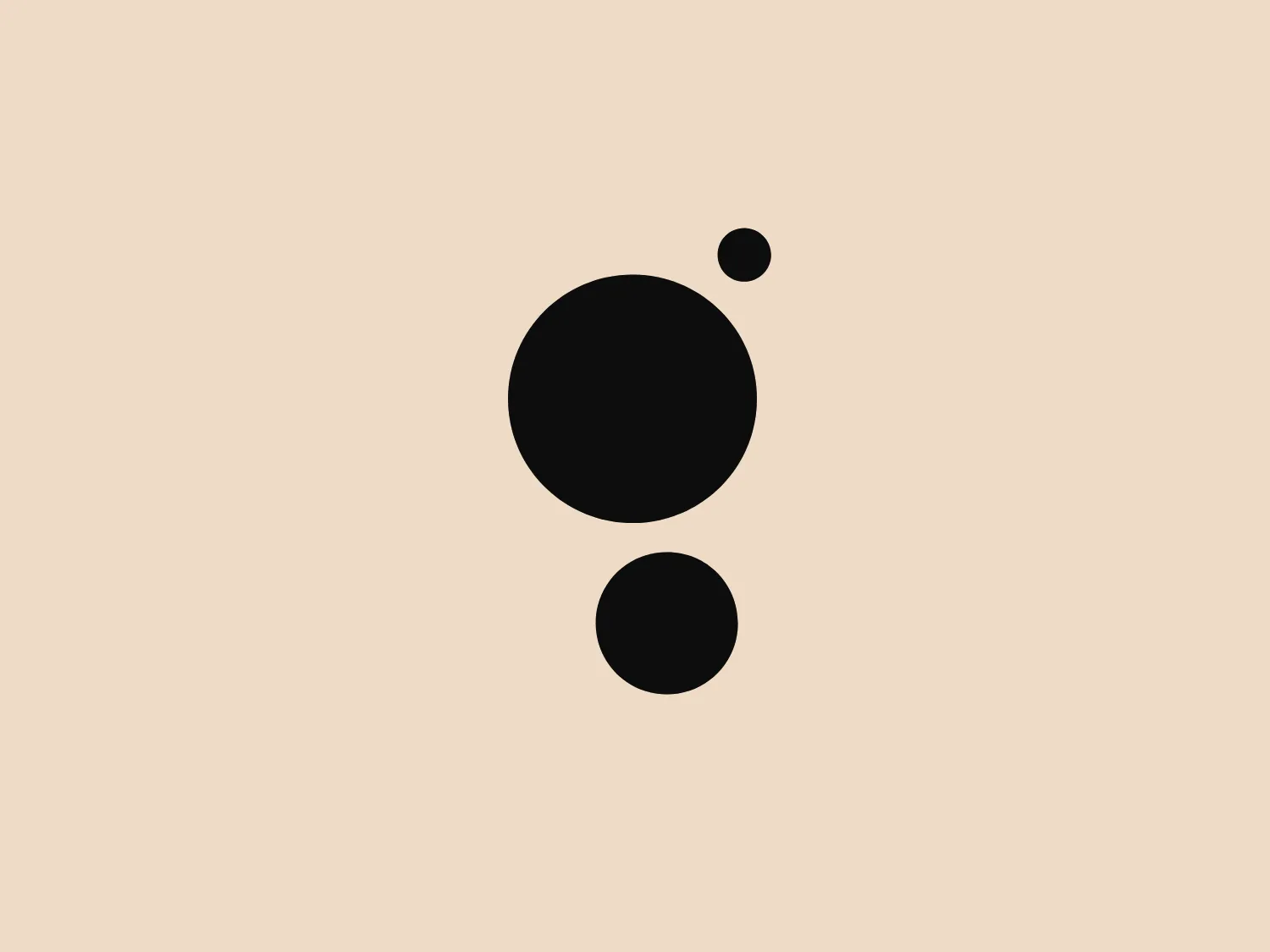 The Gravity Inc logo comprises three solid navy blue circles of different sizes arranged vertically, conveying balance and alignment. The largest circle rests atop, followed by a smaller one in the middle, and a medium-sized one at the bottom, suggesting movement and connection. The simple and minimalistic design allows for versatile use across different applications.
