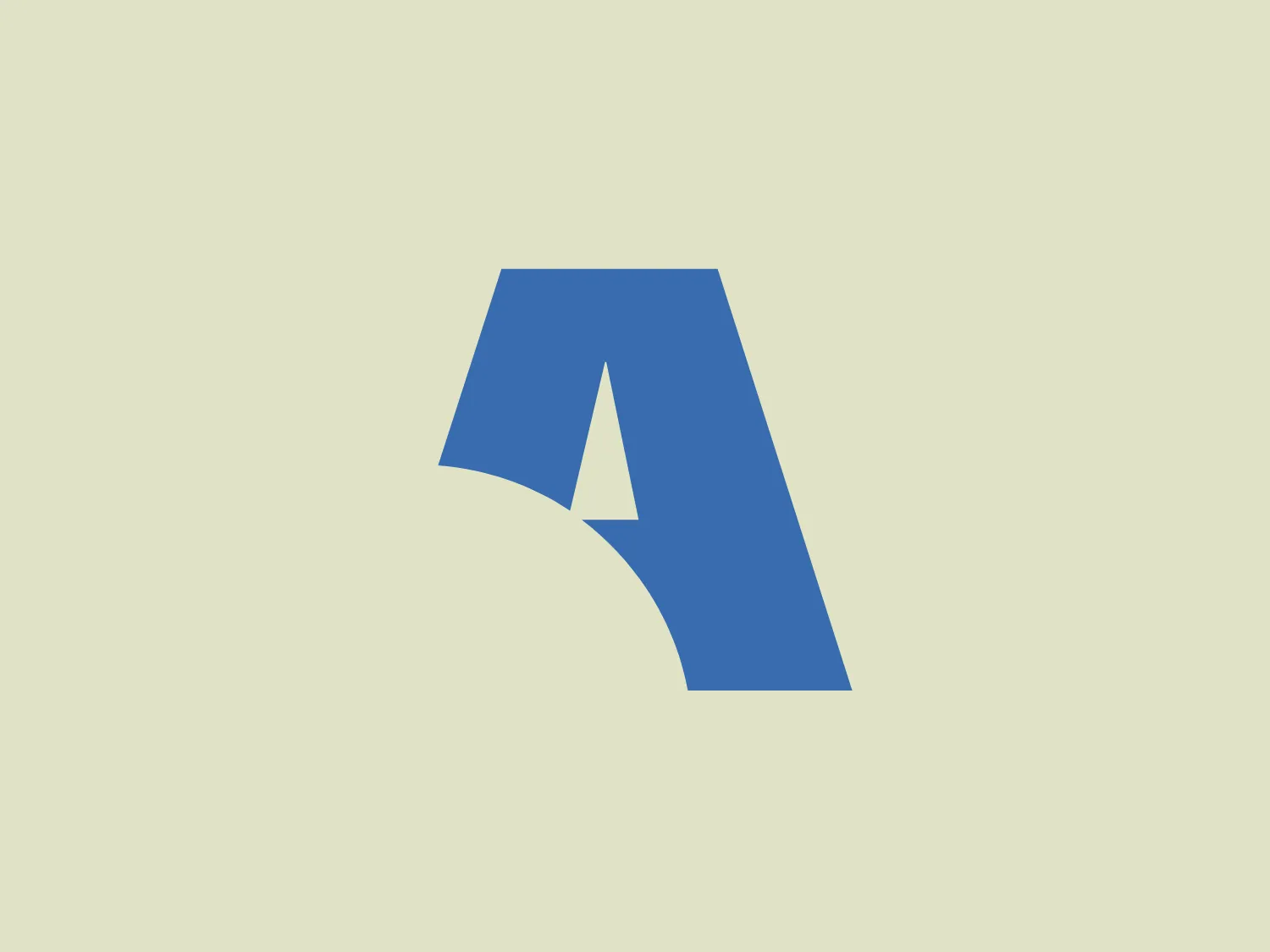 The logo for Astral Media is a stylized letter 'A' with a sharp, triangular peak at its center, giving it a dynamic and modern look. It features a distinctive cutout or negative space design that suggests forward movement or progress. The color of the logo is a solid, mid-tone blue, which is both professional and calming. The simplicity of the design, with its clean lines and lack of additional embellishments, lends the logo a minimalist and contemporary aesthetic that would be versatile across various mediums.
