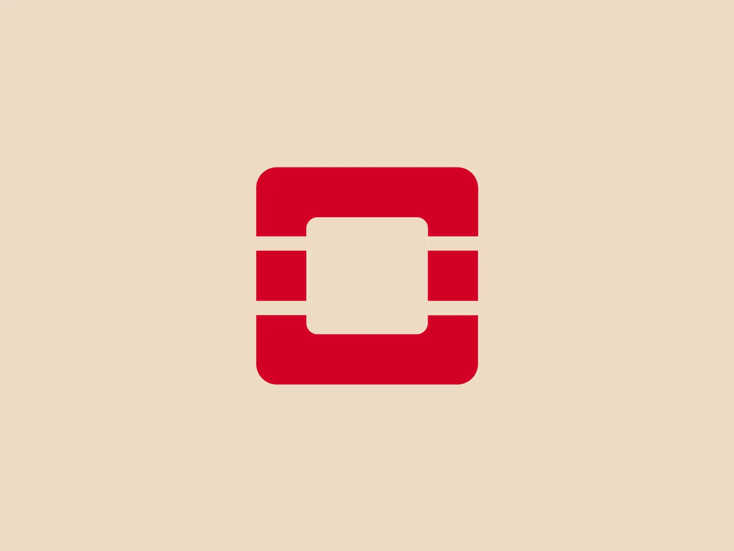 The OpenStack logo features a bold red square with two white horizontal stripes breaking the shape and creating a centered white cross-like negative space. Its design is minimalist with a modern and flat aesthetic, utilizing a stark contrast between the red and the white to create a striking and highly visible emblem. The use of geometric shapes and limited color palette gives it a clean and straightforward look, suitable for a brand aiming for a strong and clear visual identity.
