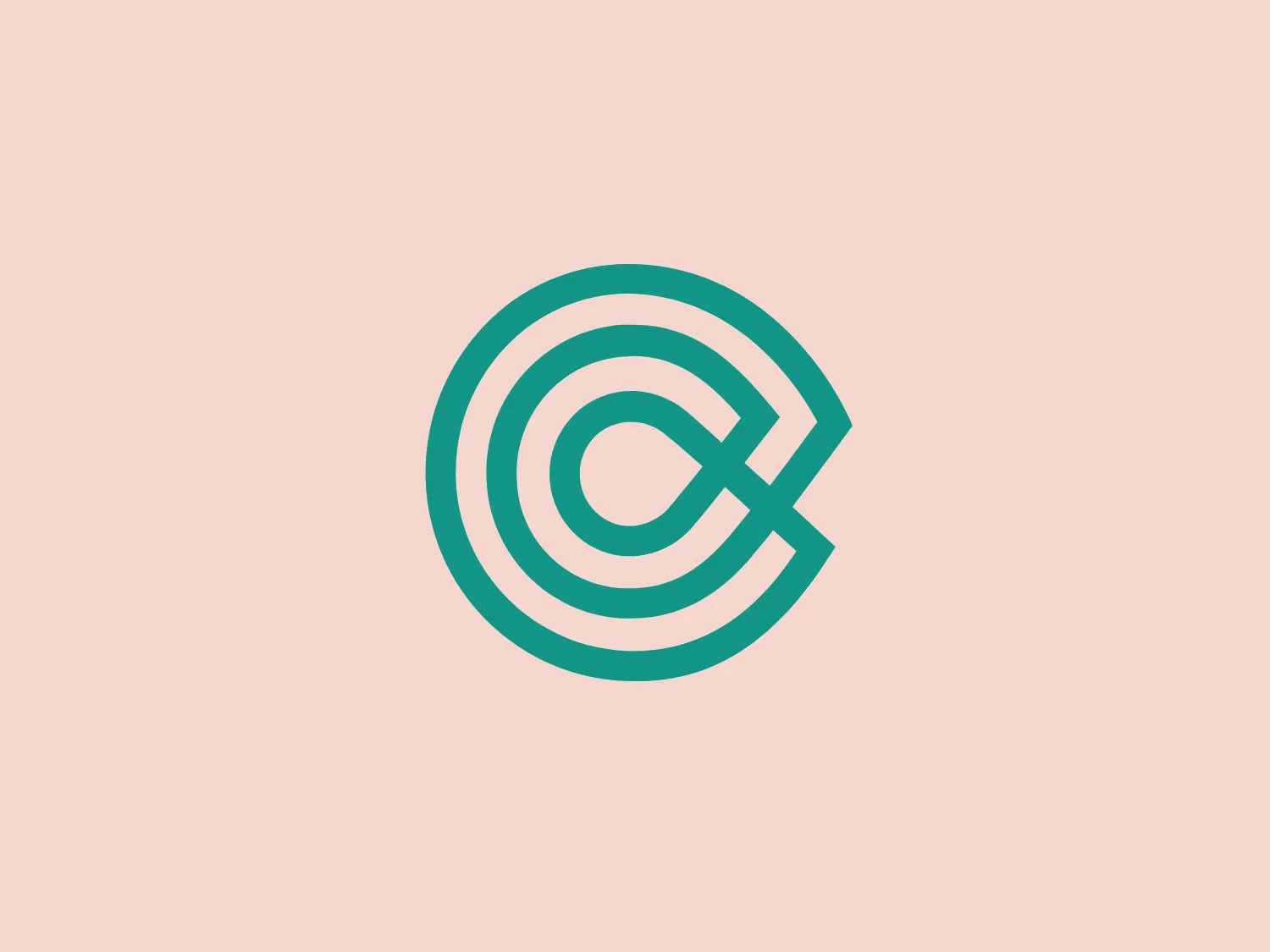 The logo for Currie displays a stylized letter "C" with a solid inner shape resembling a backward "C" and a concentric outer ring. The two elements are connected by a swoosh that creates a dynamic and modern look. The bold teal color imparts a sense of freshness and creativity while maintaining a sleek and professional feel through its minimalistic design with clean lines and curves.