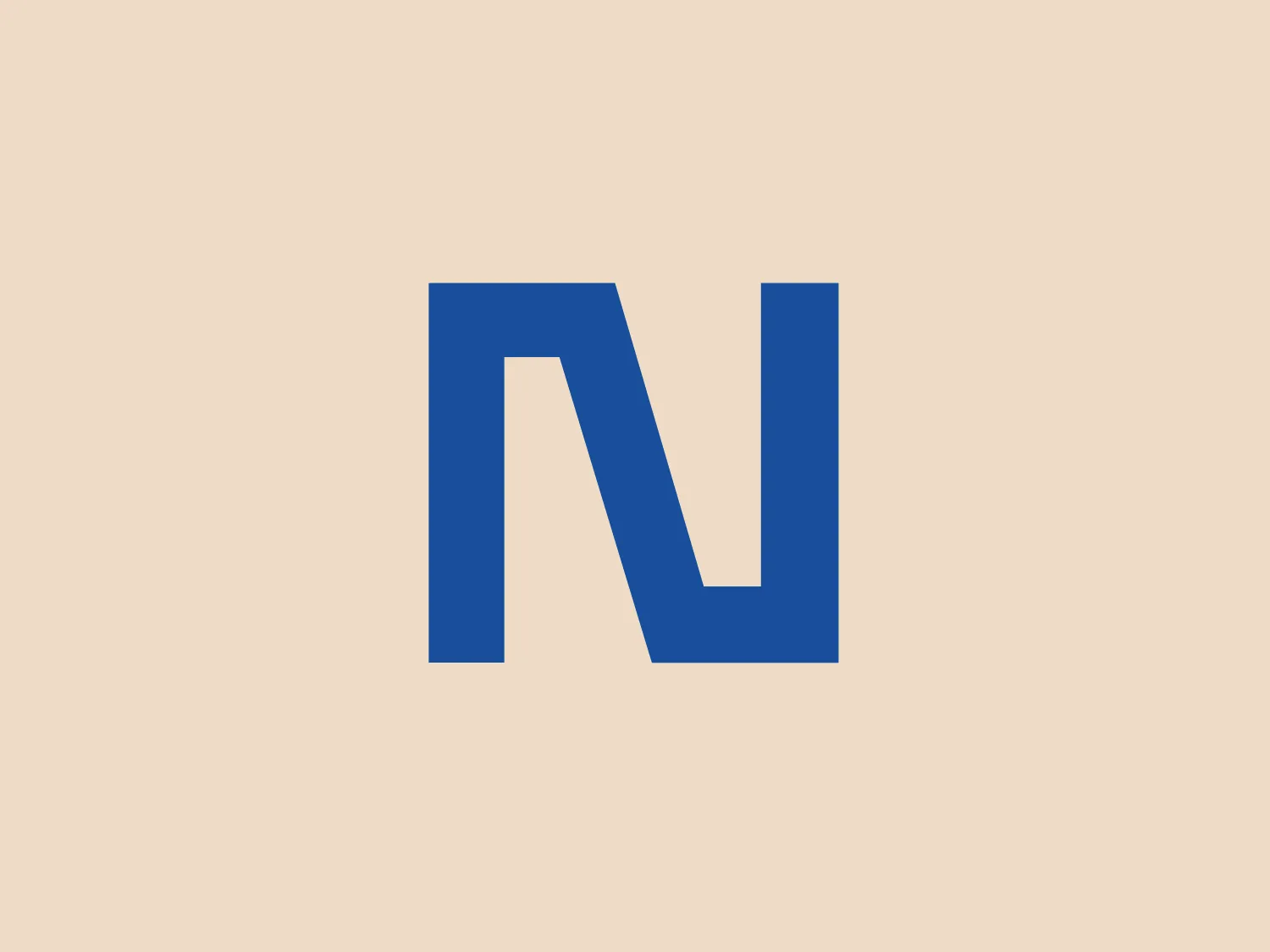 The Norres logo features a stylized letter "N" in a bold, sans-serif typeface. Comprised of three distinct blue rectangles creating an 'N' shape through negative space, it exudes a sense of stability and professionalism. The minimalistic design and geometric forms lend a modern and clean aesthetic, making it suitable for technology or finance sectors, among others. The strong, medium shade of blue adds to its professional appeal.