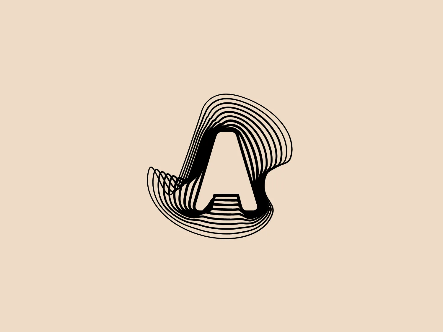 The Advent Software logo features a bold, stylized letter "A" as the focal point of a dynamic, flowing design. Surrounding lines create a sense of movement and three-dimensionality with their curved, wave-like motion, while a monochromatic color scheme in black against a white background adds to the modern, sleek aesthetic. This design likely represents innovation, motion, and progression, given its fluid shapes and forward-leaning posture of the letter "A". A light and neutral background color would complement this logo without overwhelming it.