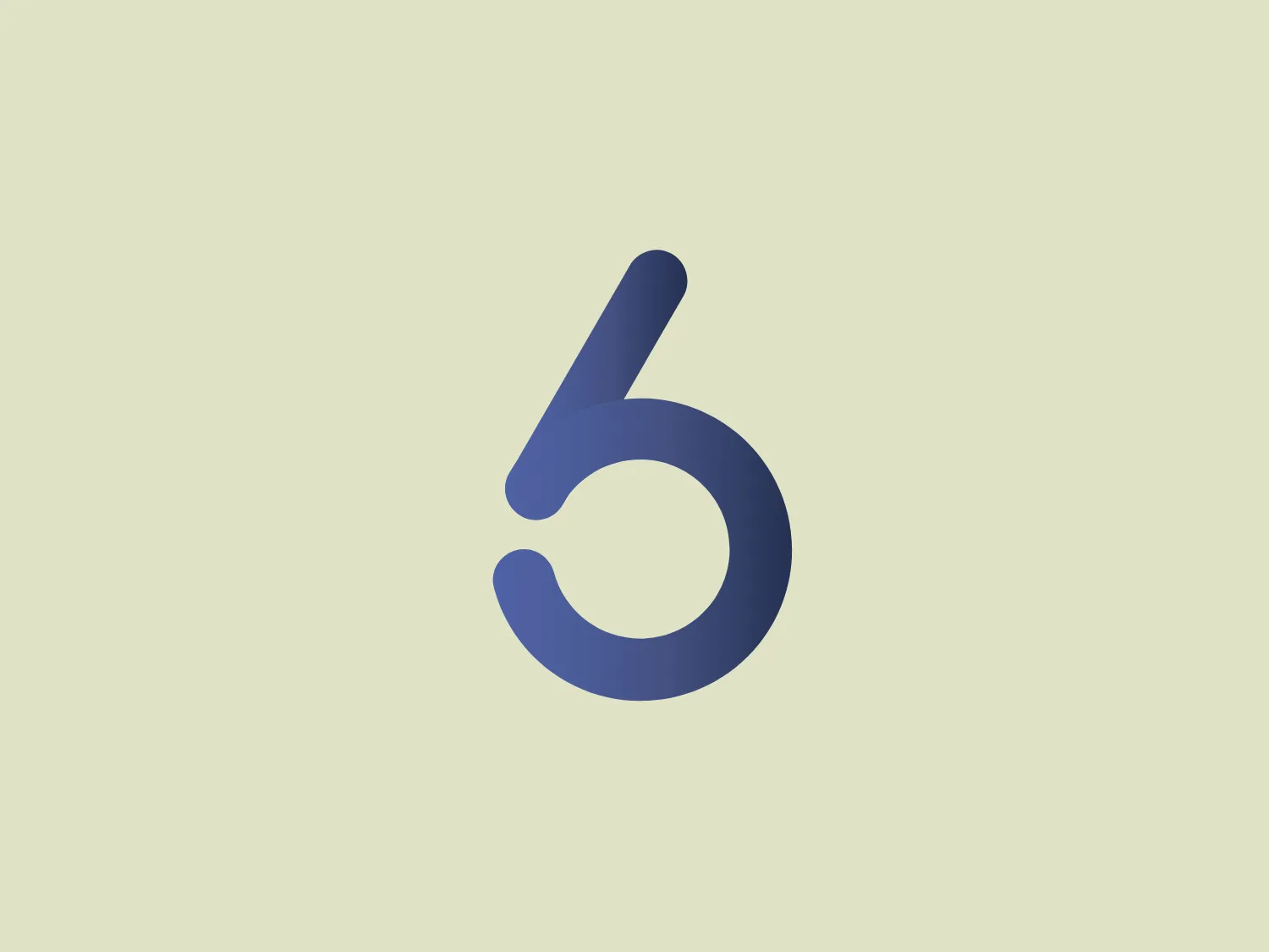 The KPI6 logo is a minimalist and modern design featuring a stylized number "6." It is comprised of a single, fluid line forming the circular base of the number, looping upwards and finished with a soft diagonal tail. The gradient of deep to lighter blue gives it a sleek and professional look, adding depth and dimension to the otherwise flat design. The overall aesthetic is clean, contemporary, and suggests sophistication and innovation.
