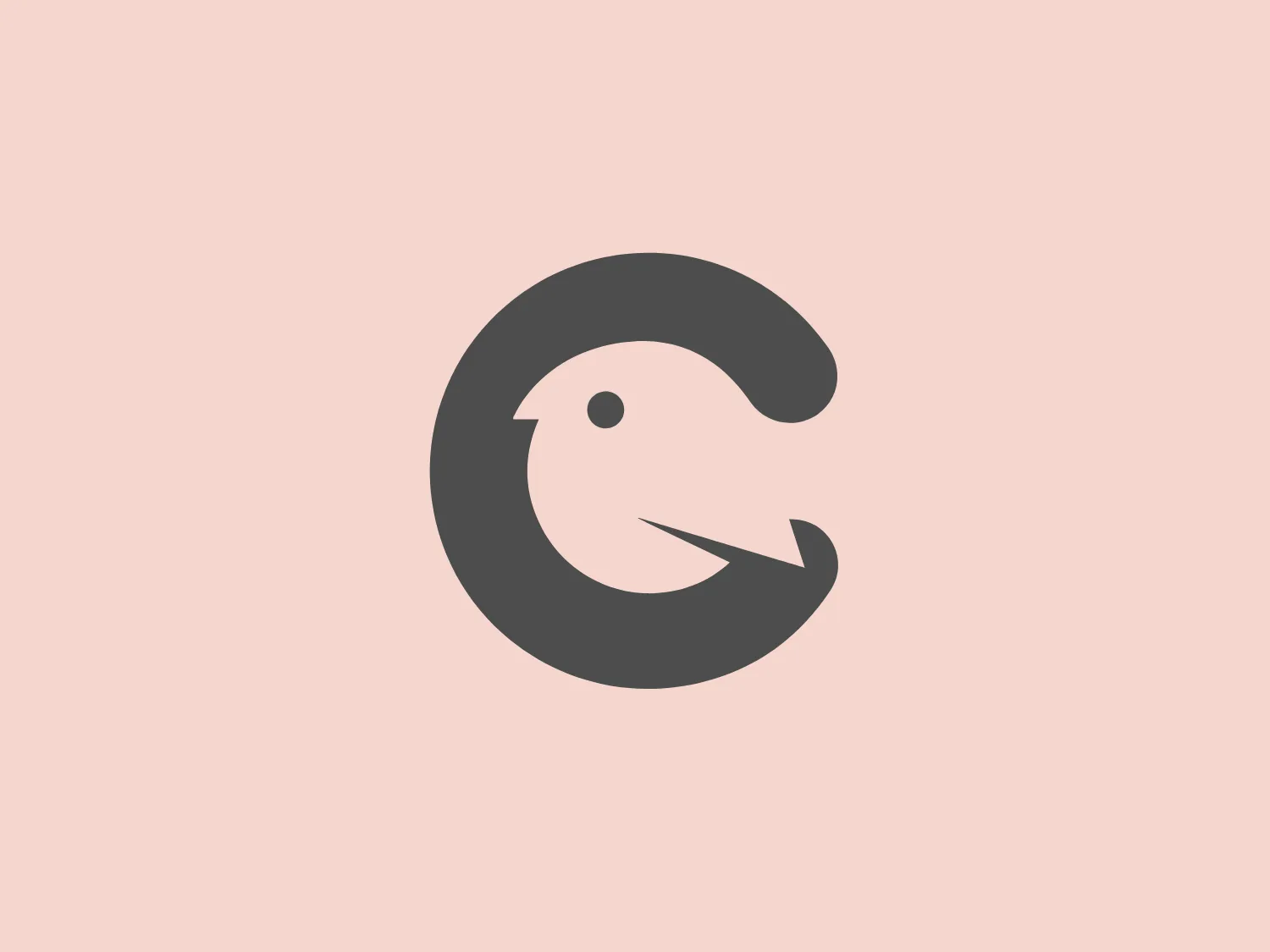 The logo depicted is a stylized, abstract design of an orange bird in profile within a circular form, evoking a sense of motion and transformation. The bird's head, with a pointed beak, merges seamlessly into the curve of the circle, suggesting both containment and continuity. The orange color of the bird is bright and lively, conveying energy and creativity. There is a cut-out or negative space that forms the eye, adding depth and character to the design. This Candid logo combines simplicity with a dynamic twist, making it visually engaging and memorable.