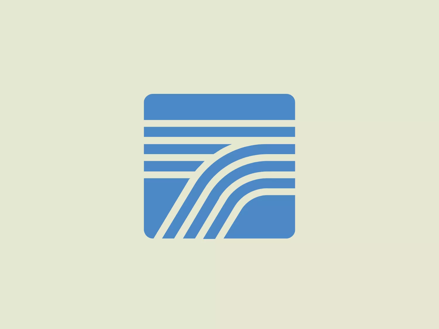 The Tempchek logo features an abstract square shape with rounded corners, predominantly filled with horizontal lines of varying lengths that create a sense of movement. A group of curved lines emanate from the bottom left corner, suggesting dynamism and giving the appearance of a stylized letter or symbol. The color palette is monochromatic, consisting of different shades of blue, giving the logo a professional and trustworthy feel. The clean lines and modern design convey a sleek and contemporary aesthetic.