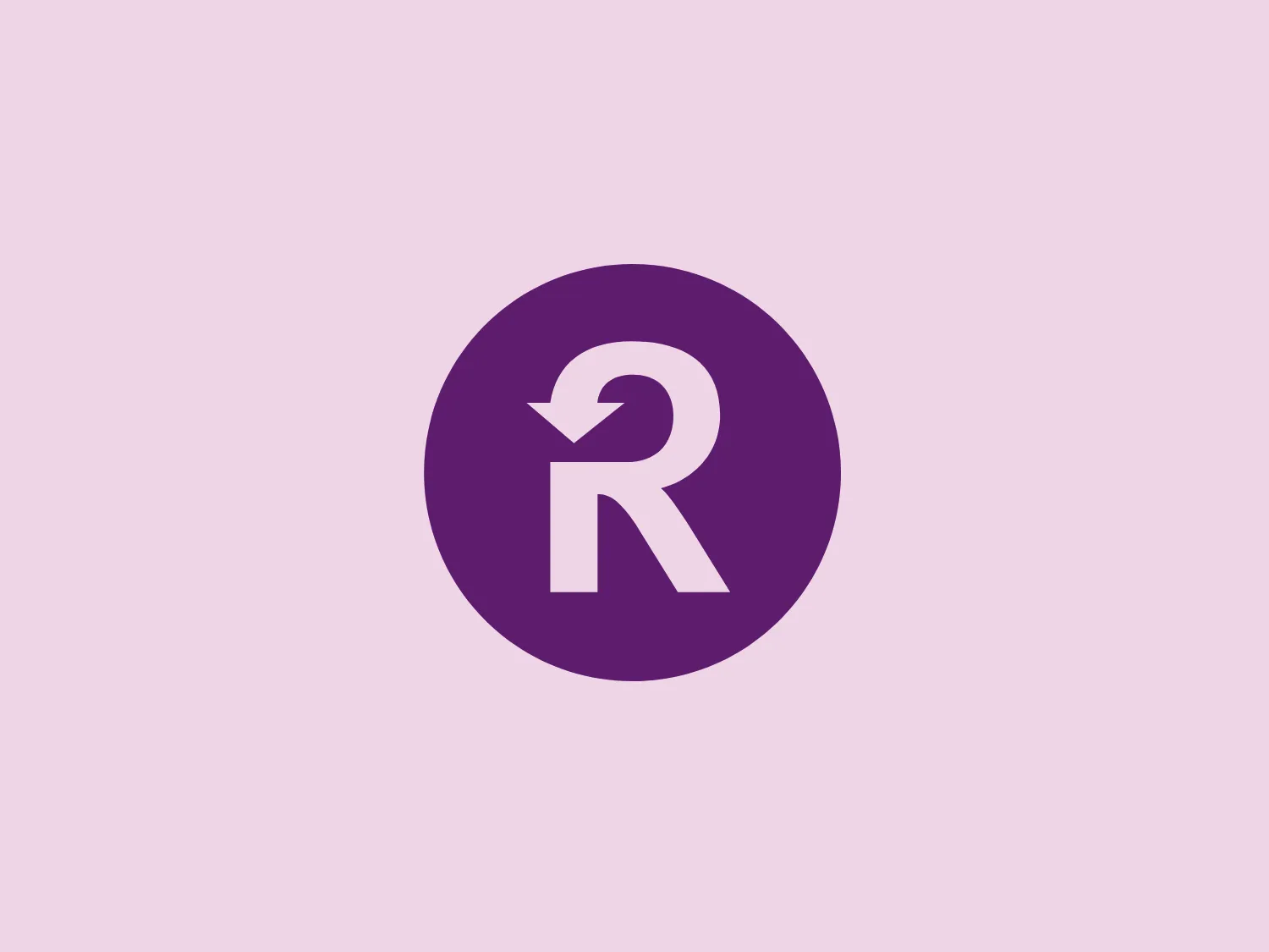 The logo for Recurly showcases a sleek, white letter "R" against a striking purple circle. The modern and minimalist "R" includes a unique notch and a loop that transitions into a curved arrow, evoking a sense of dynamism and innovation. The clean design and strong contrast make it easily recognizable.