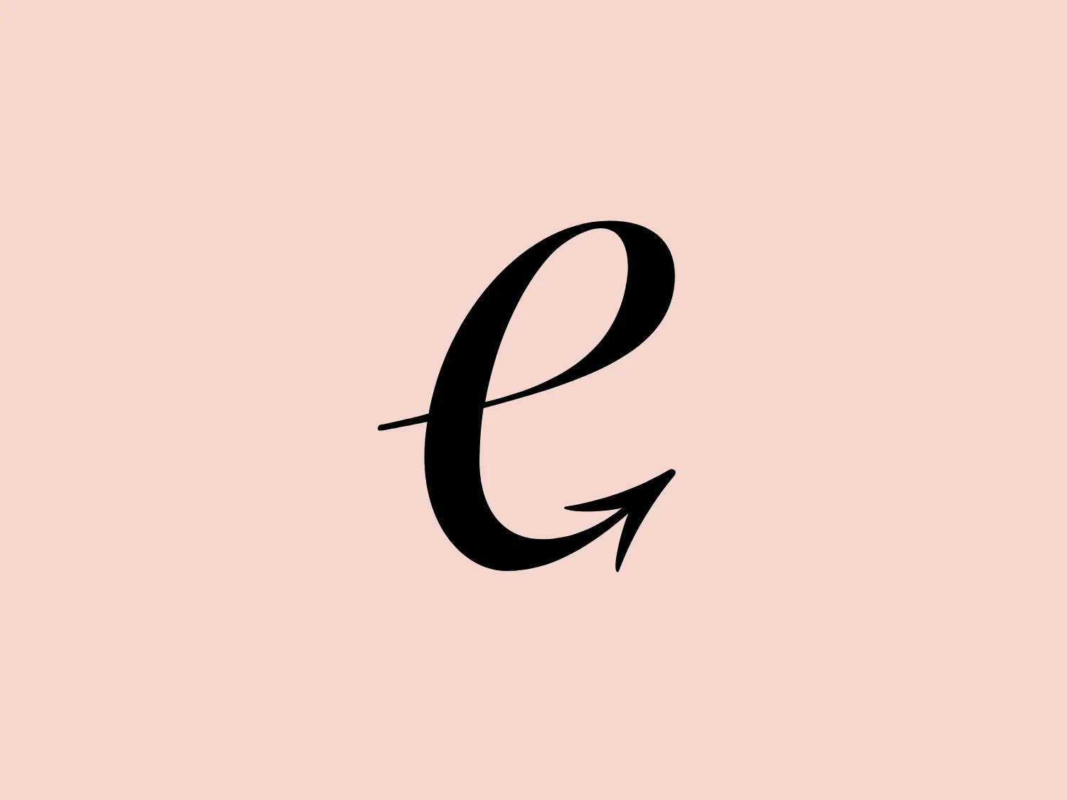 The Enisa logo presents a stylized letter 'e' in a cursive, fluid script. It is depicted in a solid black color, featuring sweeping curves that taper to a fine point, suggesting a sense of elegance and motion. The most interesting feature is the tail of the 'e' that loops around in an arrow-like formation, which could symbolize progress, direction, or completion. There is a fine balance between thick and thin strokes, reminiscent of calligraphy, which adds a personalized and artistic touch to the design.