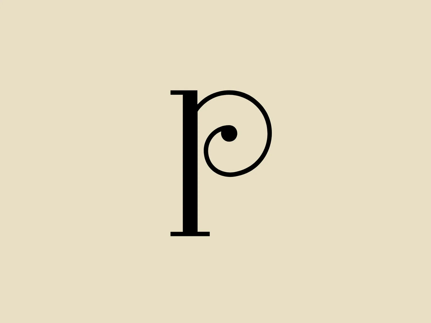 The logo for The Philadelphia Orchestra features a minimalist and modern design, depicting a stylized letter 'P.' The solid and bold body of the 'P' is complemented by a thick vertical bar supporting a perfectly round loop of the same thickness. The centered loop on the upper part of the 'P' creates a harmonious and balanced look. With a classic black color, the logo exudes a versatile and timeless appearance. The simplicity and elegance of the design reflect a focus on clarity and efficiency. A light and subtle background would best complement the logo without causing any distractions.