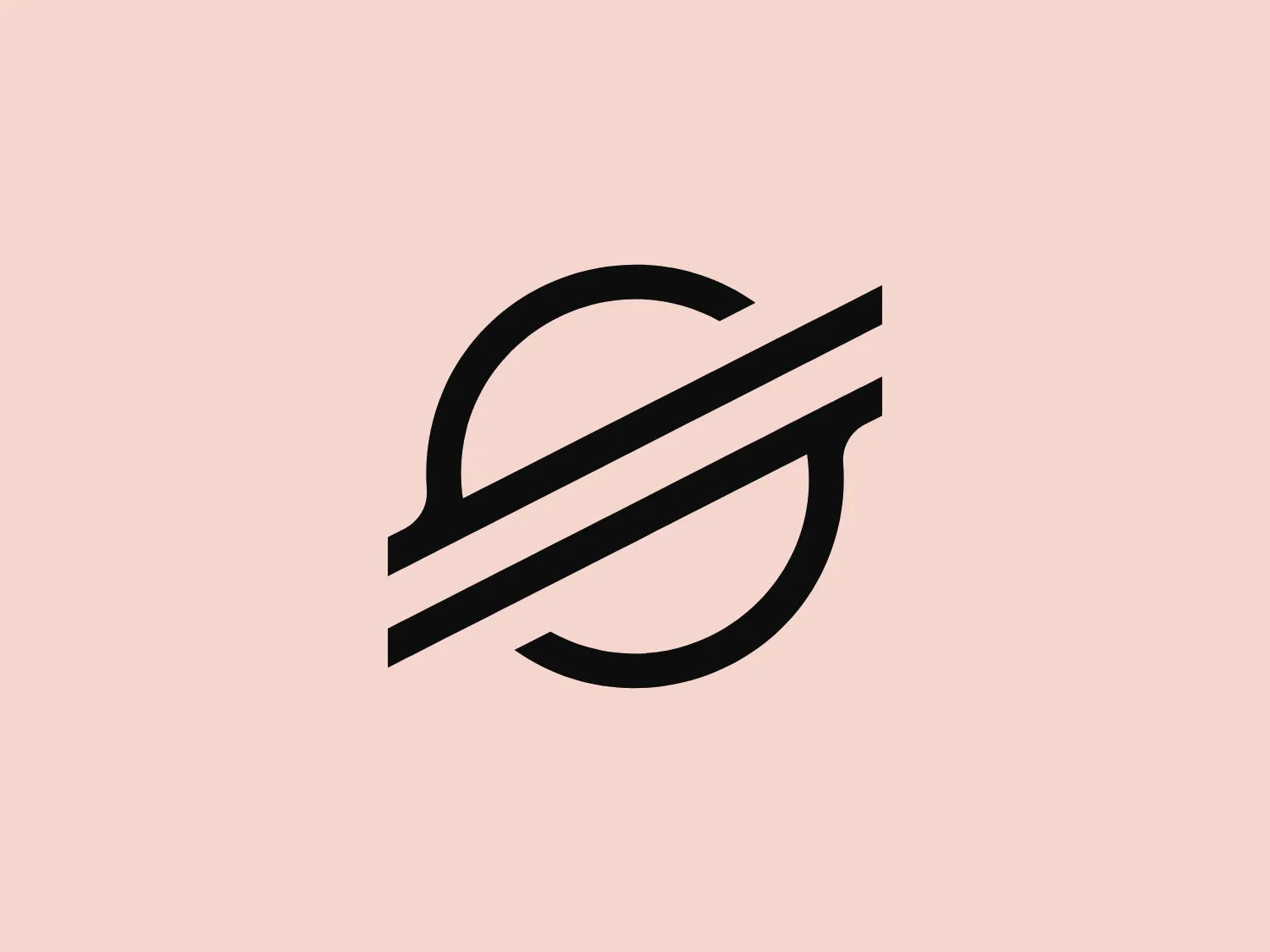 The logo presented for Stellar features a stylized monogram with a bold, sans-serif "S" intersected by a horizontal line. This design conveys a sense of speed or cutting through, and exudes a modern and minimalistic aesthetic with sharp contrasts between the black letterform and white negative space. The strong, singular letter shape and its dynamic interaction with the line project a contemporary and robust brand identity.