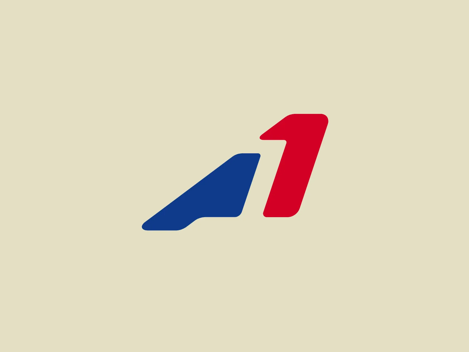 The Aeroman logo showcases a stylized numeral composed of two distinct shapes representing the numbers "4" and "1." The "4" is in a deep blue color, while the "1" is depicted in bold red. The design is contemporary, with clean lines and a dynamic slant that suggests forward motion or progress. The juxtaposition of the blue and red creates a striking contrast, and the shapes are slightly abstracted, giving the logo a modern and slick appearance. While each number maintains its color, the overall look is cohesive and visually impactful, conveying a sense of innovation and efficiency.