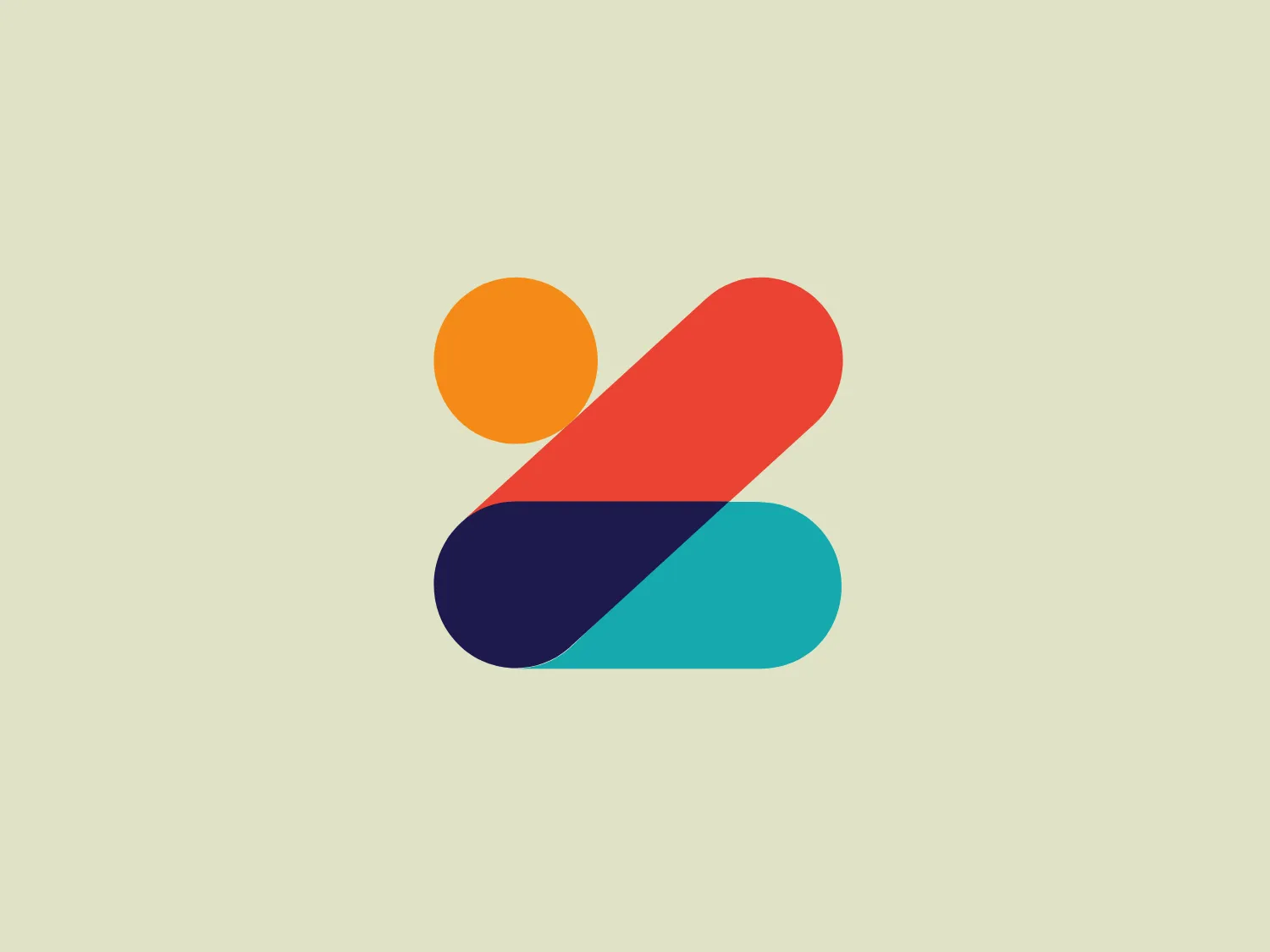 The Zip logo features an abstract, modern design consisting of an intertwined ribbon-like shape with smooth curves and a small circle above. The ribbon has a gradient transition from teal at the bottom to deep navy blue in the middle, then changing into a warm red as it curves upward. The small circle is a solid, vibrant yellow, offset to the upper left, providing a contrasting pop of color. The overall design is fluid and dynamic, evoking a sense of movement and harmony between the elements. The combination of cool and warm tones gives it a balanced and versatile look.