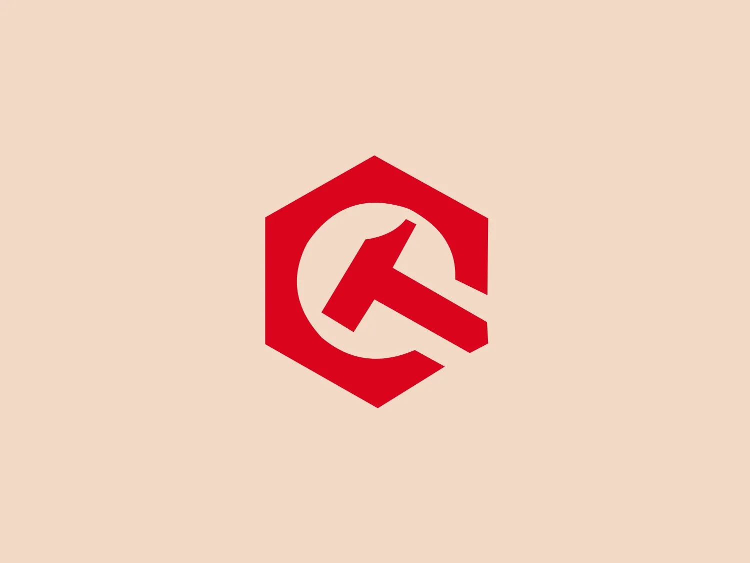 The logo in question consists of a bold, stylized red "G" contained within a shield or hexagon shape with softened corners. The focal letter has a modern and dynamic appearance, featuring a notch that contributes to its distinctive design. The use of vivid red against a white background enhances its visibility and impact. Additionally, there is a sense of movement or progression implied by the angle and styling of the letter. The overall aesthetic is sleek, contemporary, and evocative of strength or protection.