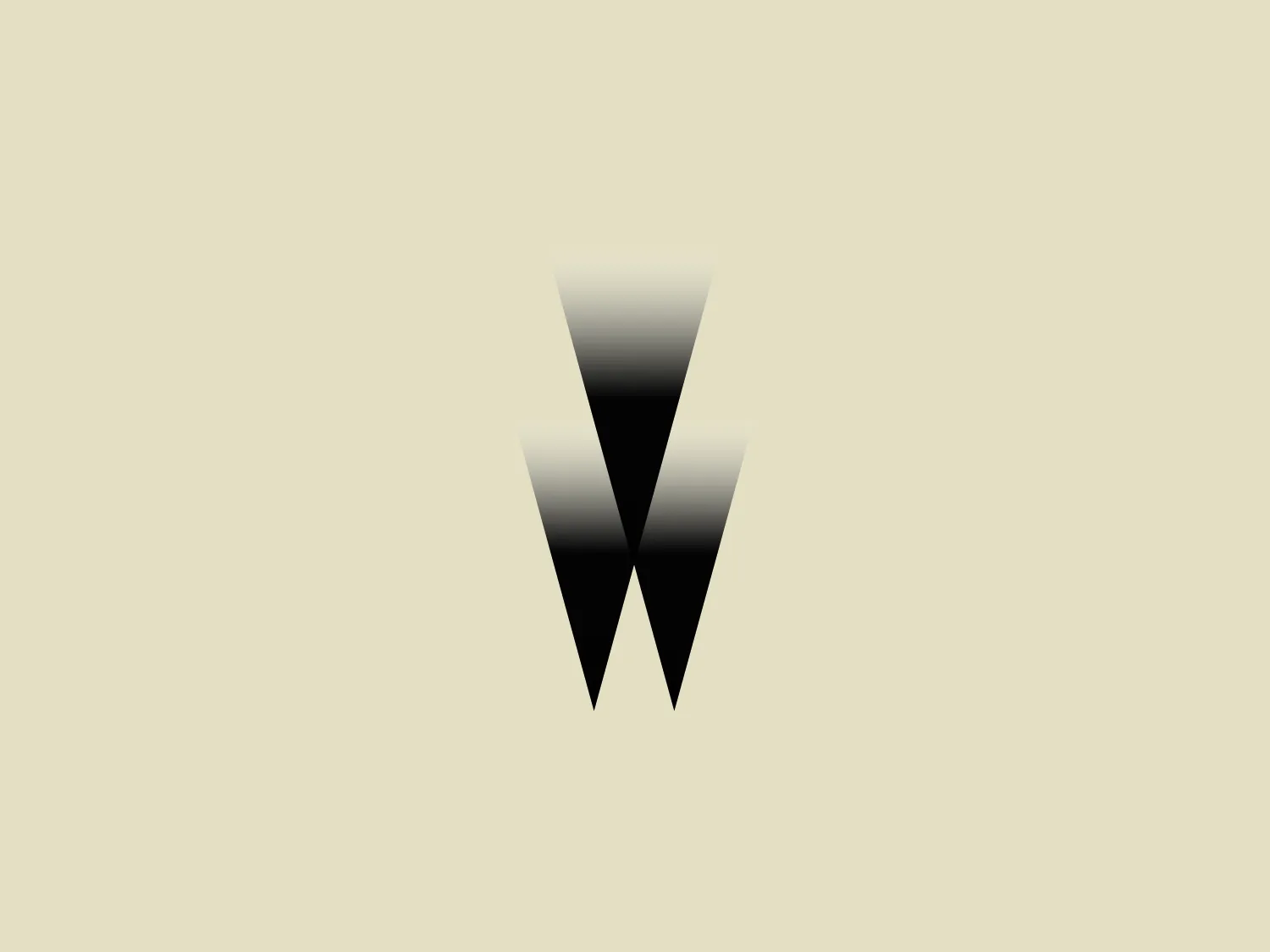 The Weinstein Company logo features a stylized, geometric double "V" or arrow-like motif. It has a grayscale color scheme, with the upper segment in a lighter gray fading to white at the top, and the lower segment in a solid black. The silhouette of each "V" is sharply defined with clean lines, giving the logo a modern and professional appearance. The gradient on the upper "V" adds a sense of depth and dimensionality. The overall design aesthetic is minimalist and sophisticated, suggesting precision and forward-thinking.
