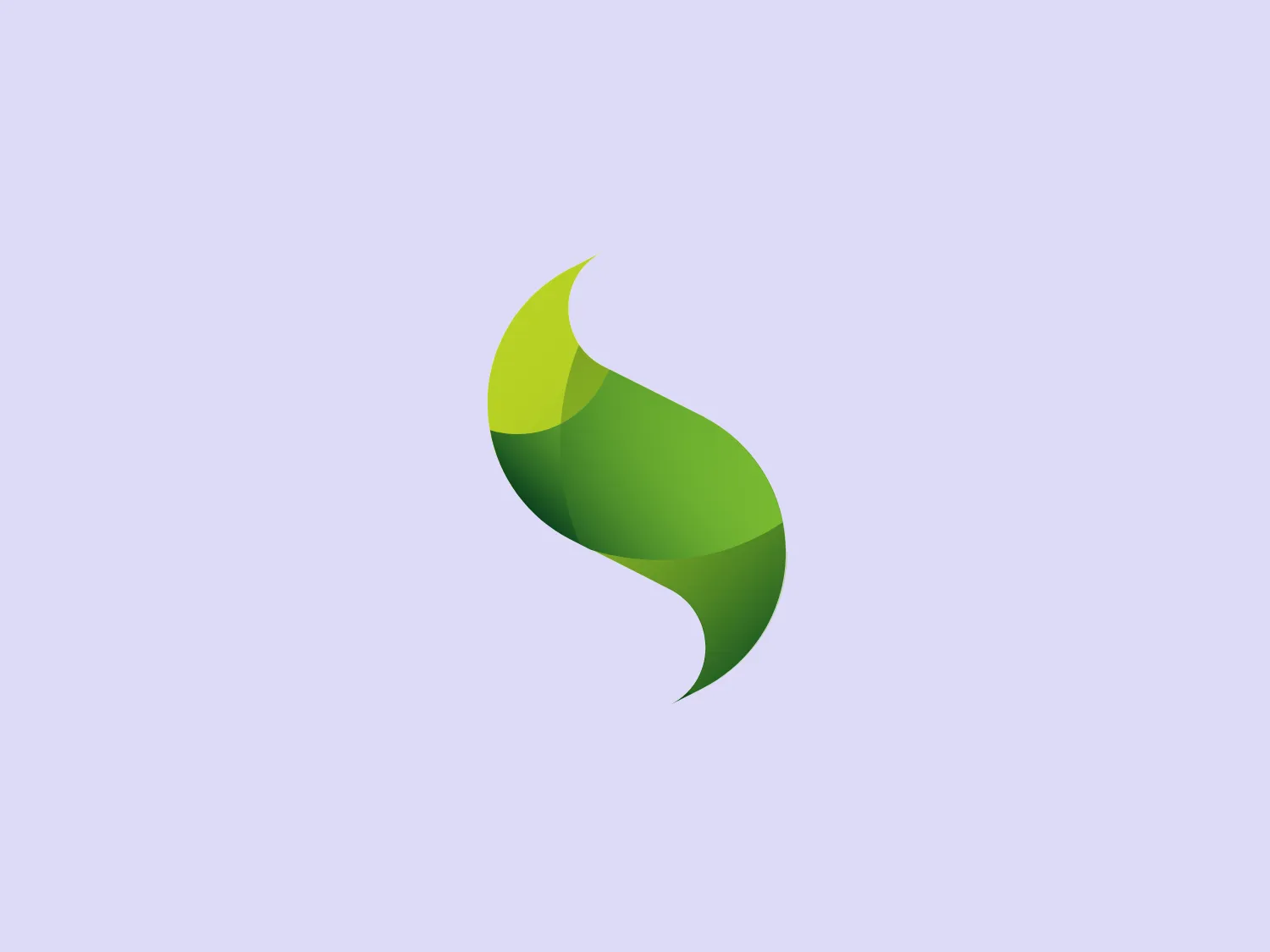 The Sencha logo showcases an abstract organic shape that resembles a flame or a stylized leaf with a dynamic sense of movement. It consists of overlapping gradients ranging from a bright lime green at the tip to darker shades of green toward the bottom, creating a sense of depth and vitality. The design is sleek, with smooth curves that convey a modern and eco-friendly aesthetic. The gradients are well-defined, implying a transitional and transformative energy intrinsic to the brand's identity. Given the vibrant greens of the Sencha logo, a muted background would complement it well.