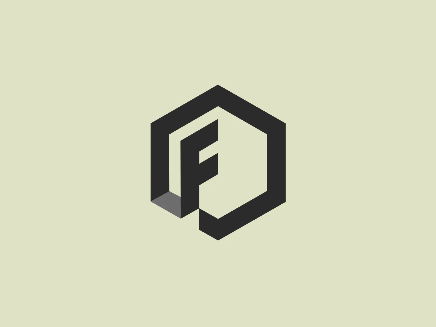 The First Foundation logo is a sleek, modern three-dimensional hexagon with a stylized letter "F" in the center. The "F" is constructed from connected lines that create a sense of depth and perspective, enhancing the 3D effect. The color palette is monochromatic, featuring different shades of gray that provide contrast and contribute to the logo's angular and geometric aesthetic. The overall design is minimalistic yet impactful, suggesting a contemporary and tech-savvy brand identity.