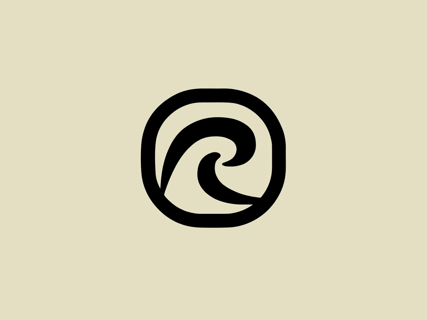 The Rehband logo features a spiral design resembling a stylized wave or shell, contained within a circular boundary. It emphasizes a modern and minimalist aesthetic with its bold, continuous line that twists inward, creating a sense of motion and flow. The monochromatic color scheme of black and white adds contrast and makes the shape stand out, while the design could be associated with fluidity or natural patterns.