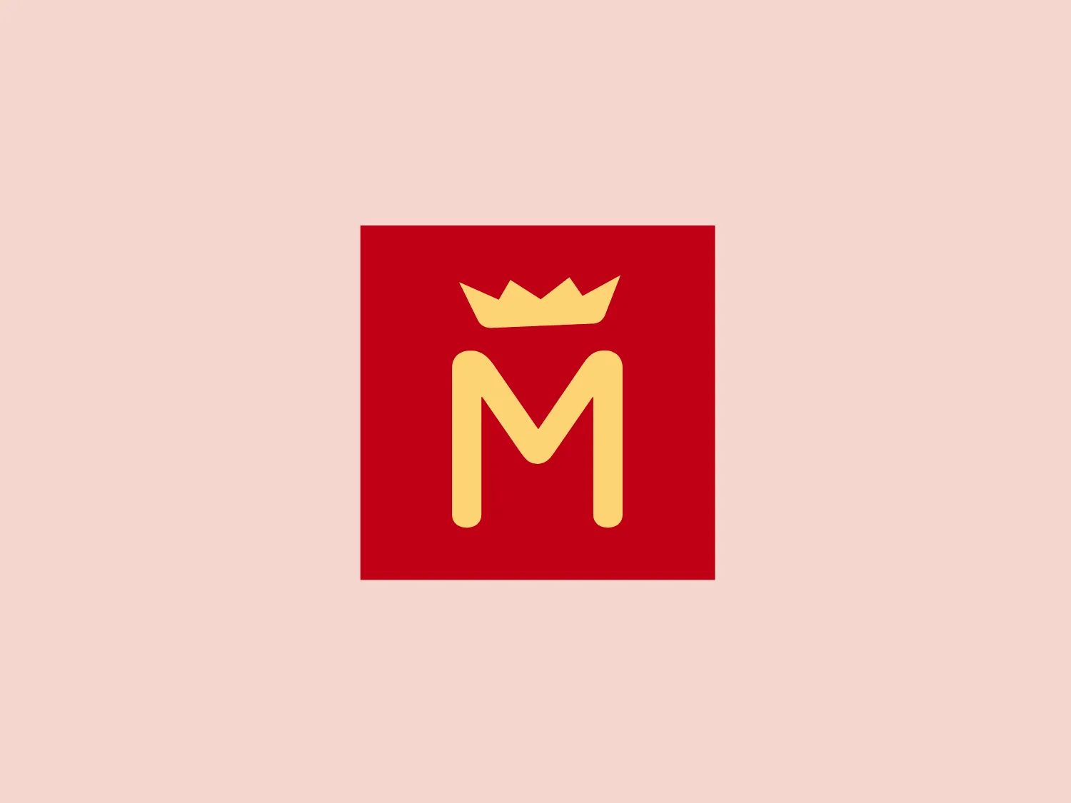 Milford Tee's logo showcases a stylish and sophisticated capital letter "M" in a bold, sans-serif typeface, exuding elegance in a striking gold hue. Positioned atop the "M" is a regal crown with three points, also in gold, adding a touch of prestige to the design. Against a deep red backdrop, the gold elements stand out, creating a visual contrast that accentuates the overall luxurious vibe. The logo's minimalistic style conveys a clear emphasis on quality and exclusivity, making a bold statement of sophistication.