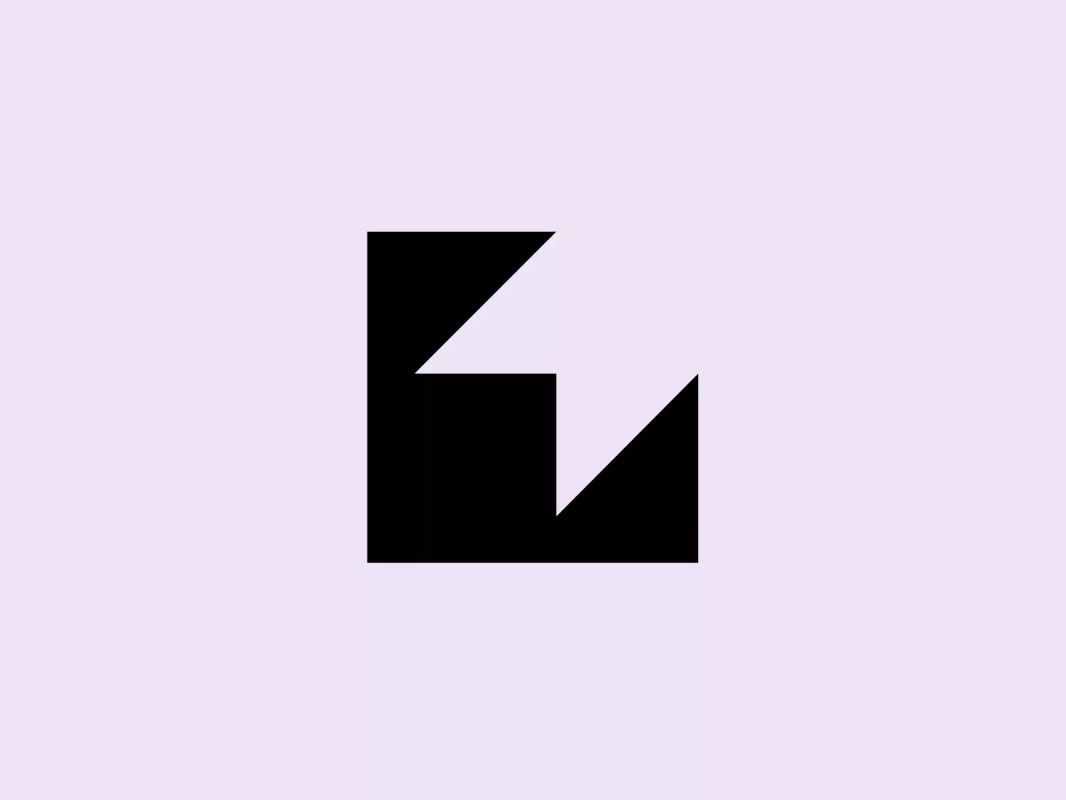The Eddystone logo is a bold, abstract mark composed of black geometric shapes that create a stylized letter or symbol. The design is minimalist and modern, using sharp angles and straight lines to form an asymmetrical yet balanced figure. The logo gives off a professional and sleek impression, likely suitable for a tech company, a design studio, or a brand wanting to convey innovation and precision. The stark contrast of black against a lighter background would make it stand out.
