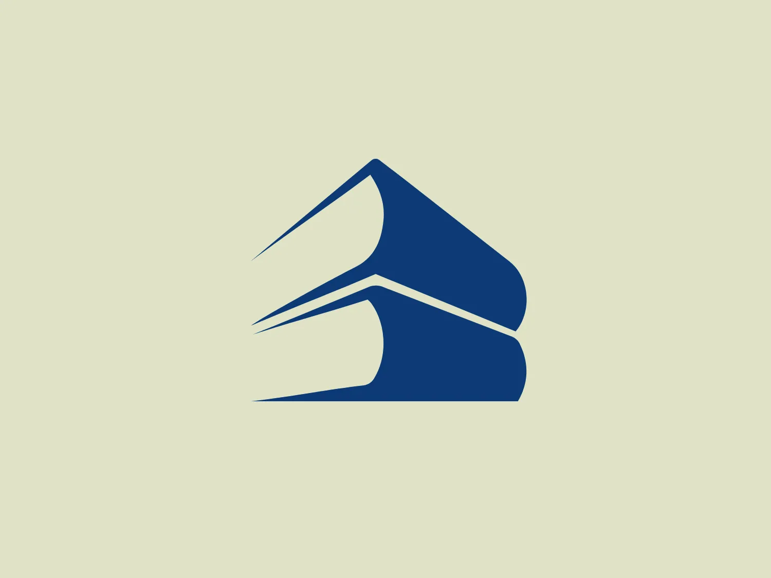 The Baker Books logo is a stylized, geometric design composed of angular and flowing shapes that create an abstract representation possibly resembling a dynamic figure, letter, or symbol. It is monochromatic, utilizing varying shades of blue to create dimension and visual interest through contrast and shading. The design conveys a sense of movement and modernity, with sharp lines that give it a cutting-edge, professional look. Given the color and the contemporary vibe of the Baker Books logo, a neutral but contrasting background color would complement it well.