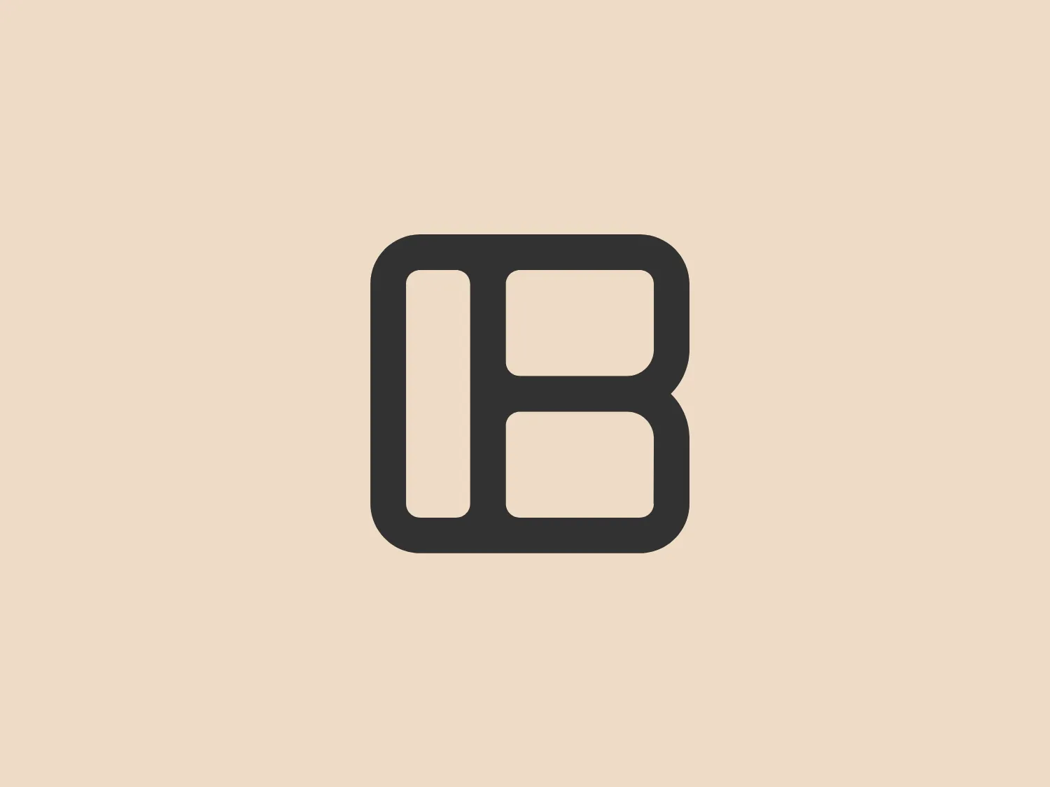 The Bento Wahiawa logo has a bold, modern appearance, consisting of a stylized letter "B". It features clean lines and is divided into two distinct sections, suggesting the shape of a digital window or a layout seen in graphical user interfaces. The color of the logo is a vibrant, energetic orange, which stands out and draws attention. The design is minimalistic, with no additional embellishments, focusing on simplicity and recognizability.