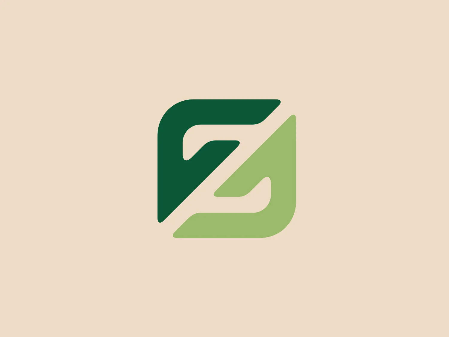 The Houston Zoo logo displays a stylized letter 'Z' within a soft-cornered square frame. The 'Z' is rendered in dual shades of green, with a darker hue on top and a lighter hue below, creating a subtle gradient effect. The center cut in the 'Z' gives the design a modern look, while the overall aesthetic is sleek and contemporary. The choice of green shades suggests an eco-friendly or natural vibe. A suitable background color to complement this logo could be #F2E2D0, providing a soft, neutral canvas without overpowering the green tones.