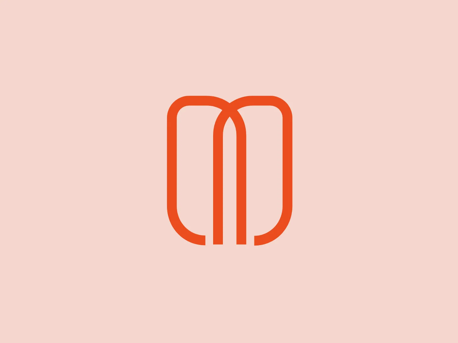 The Medos logo is a modern and minimalist design featuring a stylized letter in a vibrant orange color. The letter resembles the uppercase "M" with a unique presentation: the vertical lines are straight and parallel, while the central connecting lines are fused, creating a seamless loop at the logo's center. The logo's construction is geometric, using symmetry to convey a sense of balance and stability. The overall design aesthetic is clean and contemporary, with the orange color providing a fresh, energetic vibe that is both eye-catching and memorable. The simplicity of the design allows it to be easily scalable and versatile for various applications.