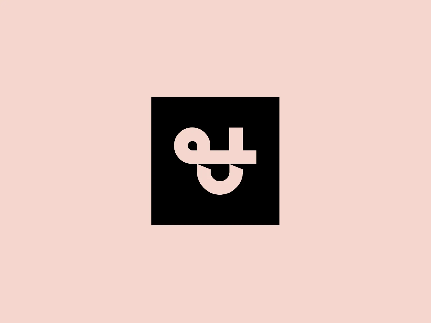 The Unique & Limited logo showcases a sleek interconnected letter design comprising a lowercase "g" and a lowercase "t," set against a solid black square background. The letters are seamlessly combined in an overlapping and flowing manner, creating a modern and minimalist look. The design achieves a bold and clean aesthetic through the use of a simple, high-contrast black and white color palette and a sans-serif font.