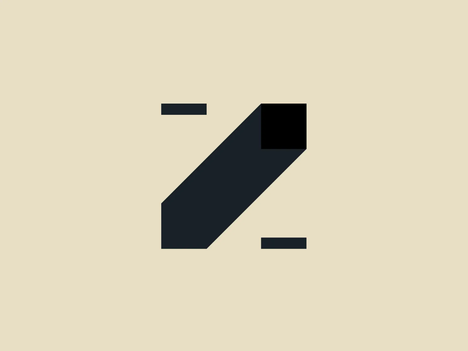 The Zmorph logo features a stylized letter 'Z', incorporating geometric shapes for a minimalist and modern aesthetic. The design consists of a large dark-colored parallelogram representing the body of the 'Z', and two smaller shapes—a square and another parallelogram—signifying the top and bottom lines of the 'Z'. All elements share the same dark color, possibly black or a very dark grey, and feature slightly rounded corners for a softer look. The use of negative space between the elements creates a sophisticated and clean appearance, making it suitable for a modern and sleek design.
