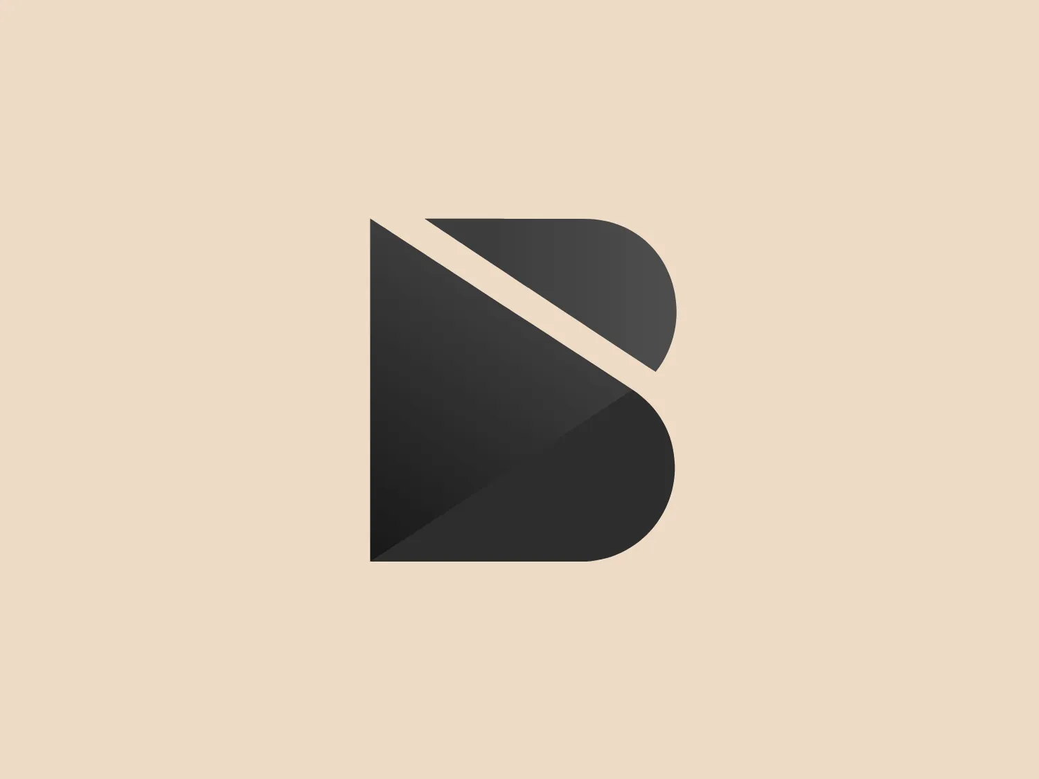 The City of Burbank logo is a modern and sleek design featuring a stylized letter "B" with smooth, flowing curves that divide the shape diagonally. The color gradient transitions from cool teal to deep cobalt blue, evoking a sense of progress and dynamism. The overall impression is minimalistic and innovative, conveying a sense of motion and fluidity.