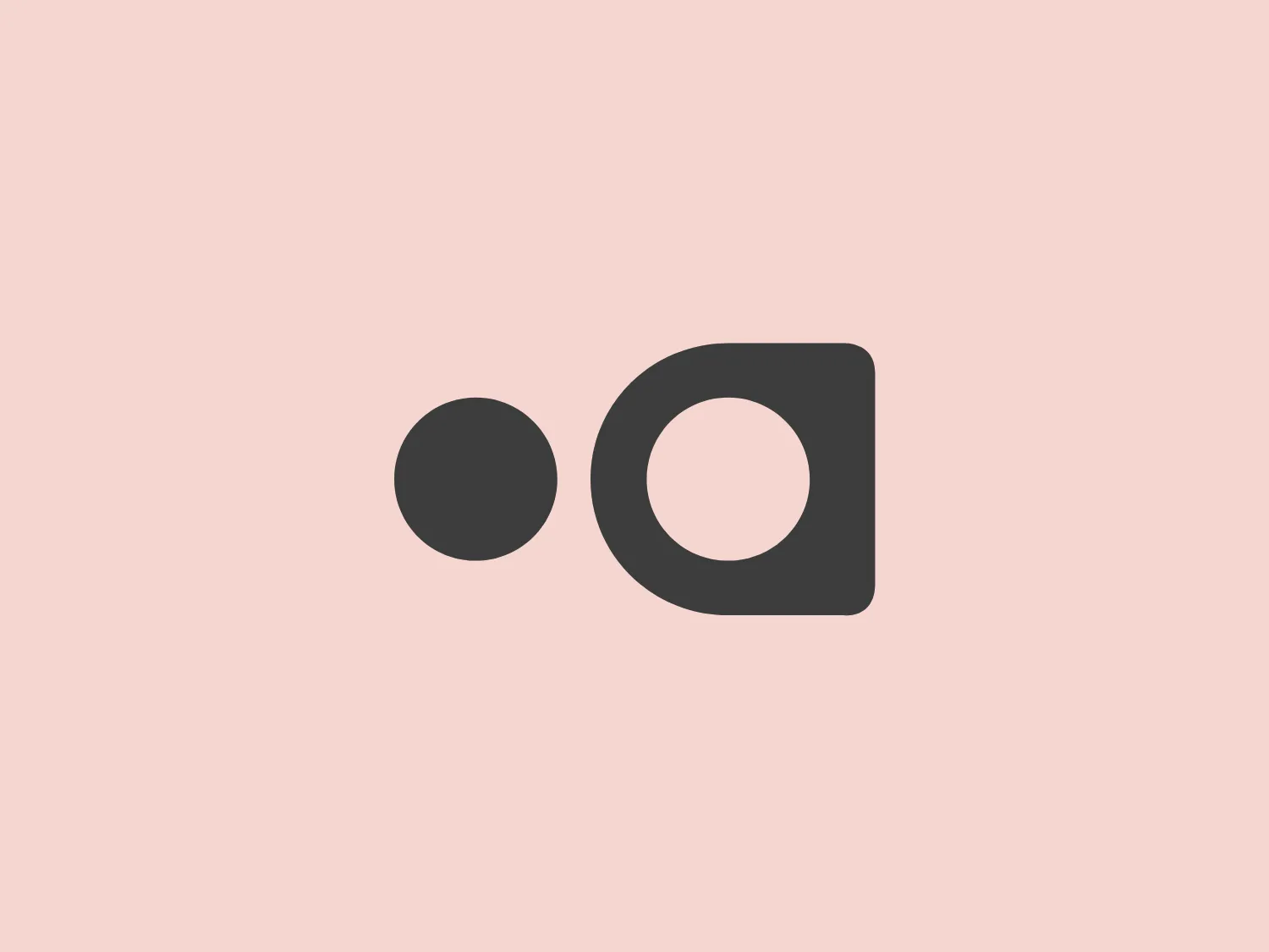 The Aldrich Advisors logo features a modern and minimalist design with two shapes—a circle and a rounded rectangle—using a vibrant, coral red hue. The circle is positioned to the left of the rounded rectangle, which has a circular cutout on its right side corresponding to the size of the circle. This design conveys approachability and efficiency, ideal for a subtle and light background.
