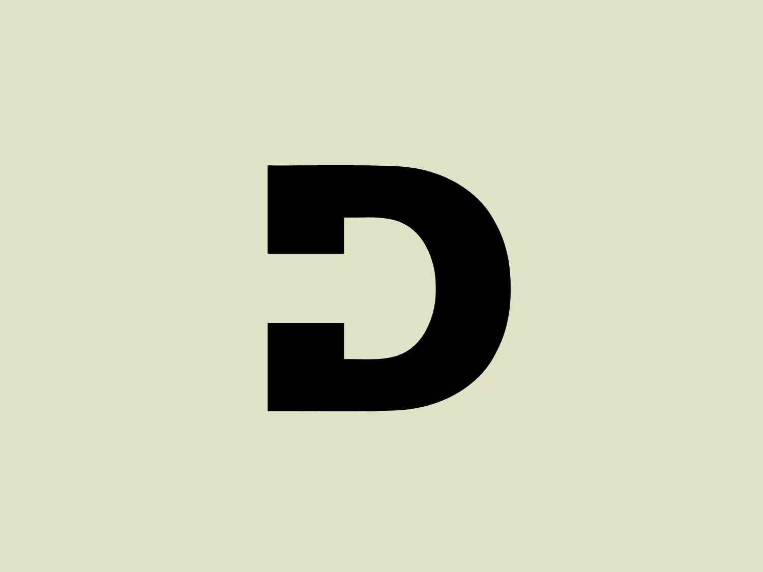 The Dräxlmaier logo consists of a bold, black "D" with a distinctive design that merges aspects of the letters "D" and "C." Its geometric shape is thick and well-defined with a clean, minimalist look, giving it a modern and professional appearance. The right side of the "D" smoothly transitions into a straight vertical line, while the curved part sharply cuts inward at the top and bottom, creating an impression of a "C" tucked within. This play on letterforms makes the logo memorable and visually striking.
