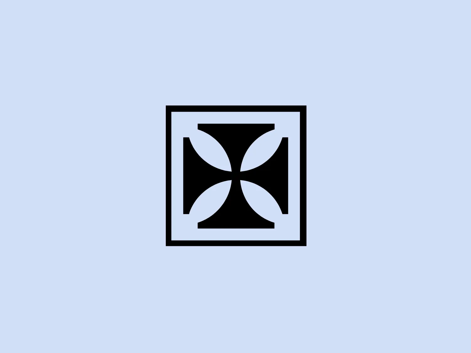 The Xixili logo is a bold, abstract design featuring a symmetrical pattern formed by four comma-like shapes pointing inward towards the center, creating a stylized flower or pinwheel effect. The shapes are white and set against a square black background, providing a stark contrast. The sharp edges of the shapes and the square frame give it a modern and dynamic aesthetic. The simplicity of the two-tone color palette suggests a clean and professional brand identity.