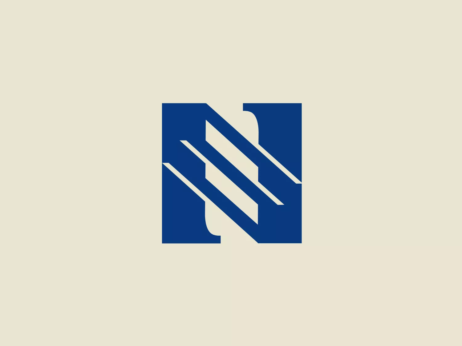 The Nasco logo is a geometric and abstract design composed of sharp, angular white shapes arranged to form what appears to be a stylized letter or symbol against a bold blue background. The white shapes seem to interlock, suggesting connectivity or interaction, with negative space playing a key role in defining the overall structure. The design carries a modern and clean aesthetic with a corporate feel, emphasizing simplicity and precision.