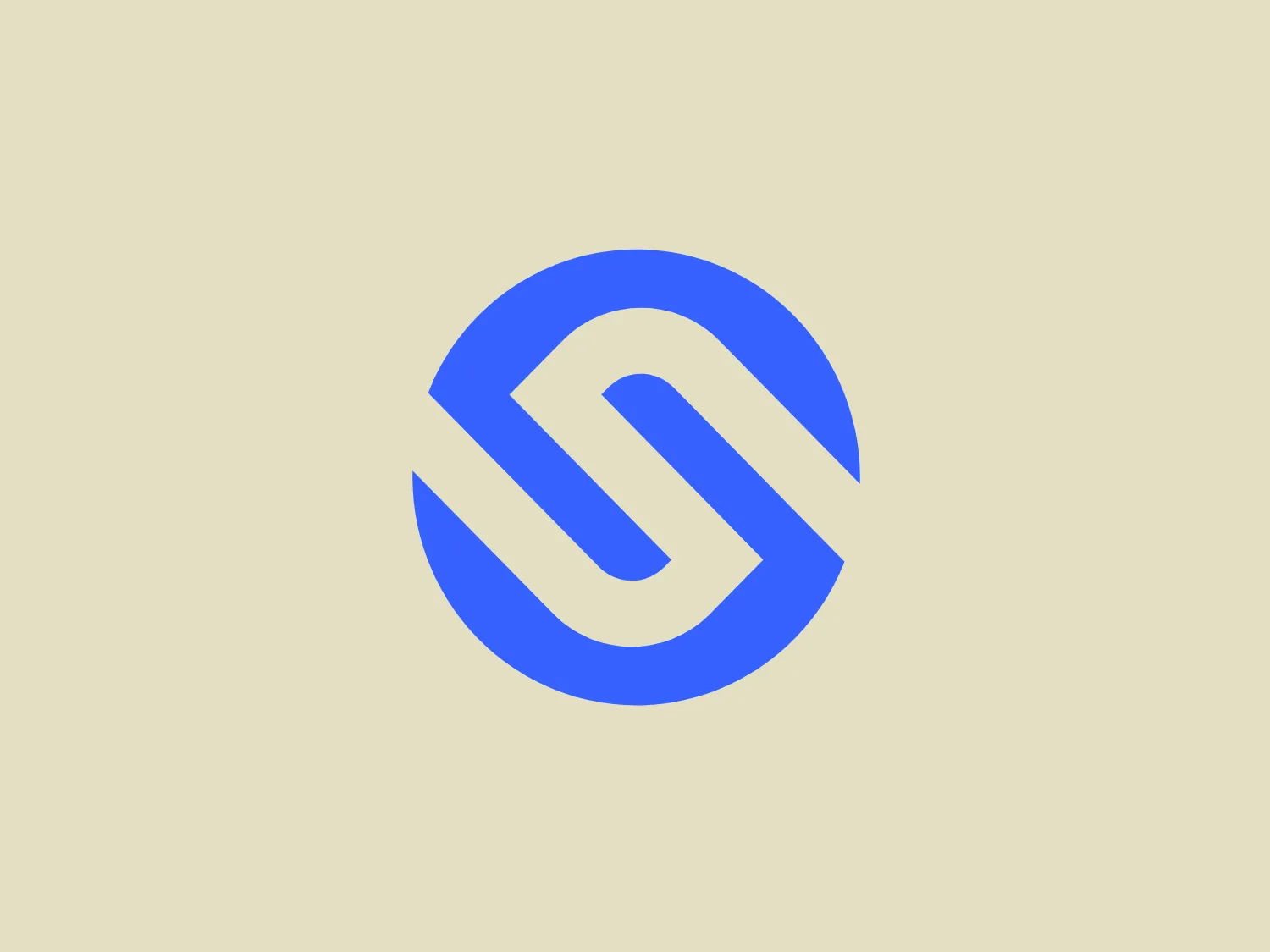 The logo in the image for Sonder IO depicts an abstract, stylized design consisting of interlocking shapes resembling a chain-link or a continuous loop. It is composed of bold, smooth lines that curve and intersect to create a sense of movement and connectivity. The primary color of the logo is a vibrant shade of blue that conveys professionalism and trustworthiness. The design is clean, modern, and evokes a sense of innovation and unity. The shapes could be interpreted as a dynamic flow of information or continuous collaboration, making it suitable for a technology or communications company.