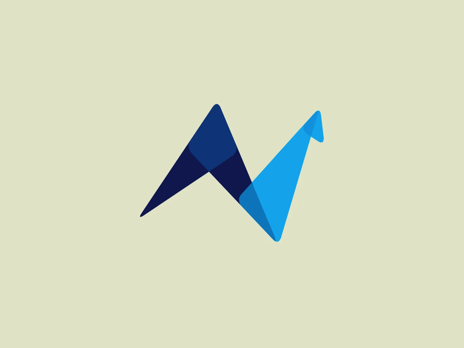 The Nunthorpe Academy logo showcases an abstract, geometric representation that resembles a stylized bird in mid-flight. Two overlapping shapes convey a sense of motion and upward momentum, while a gradient of colors transitions from deep navy blue to vibrant sky blue. With a modern, clean, and dynamic aesthetic, the design suggests progress, freedom and technological innovation, offering versatile application across various media.