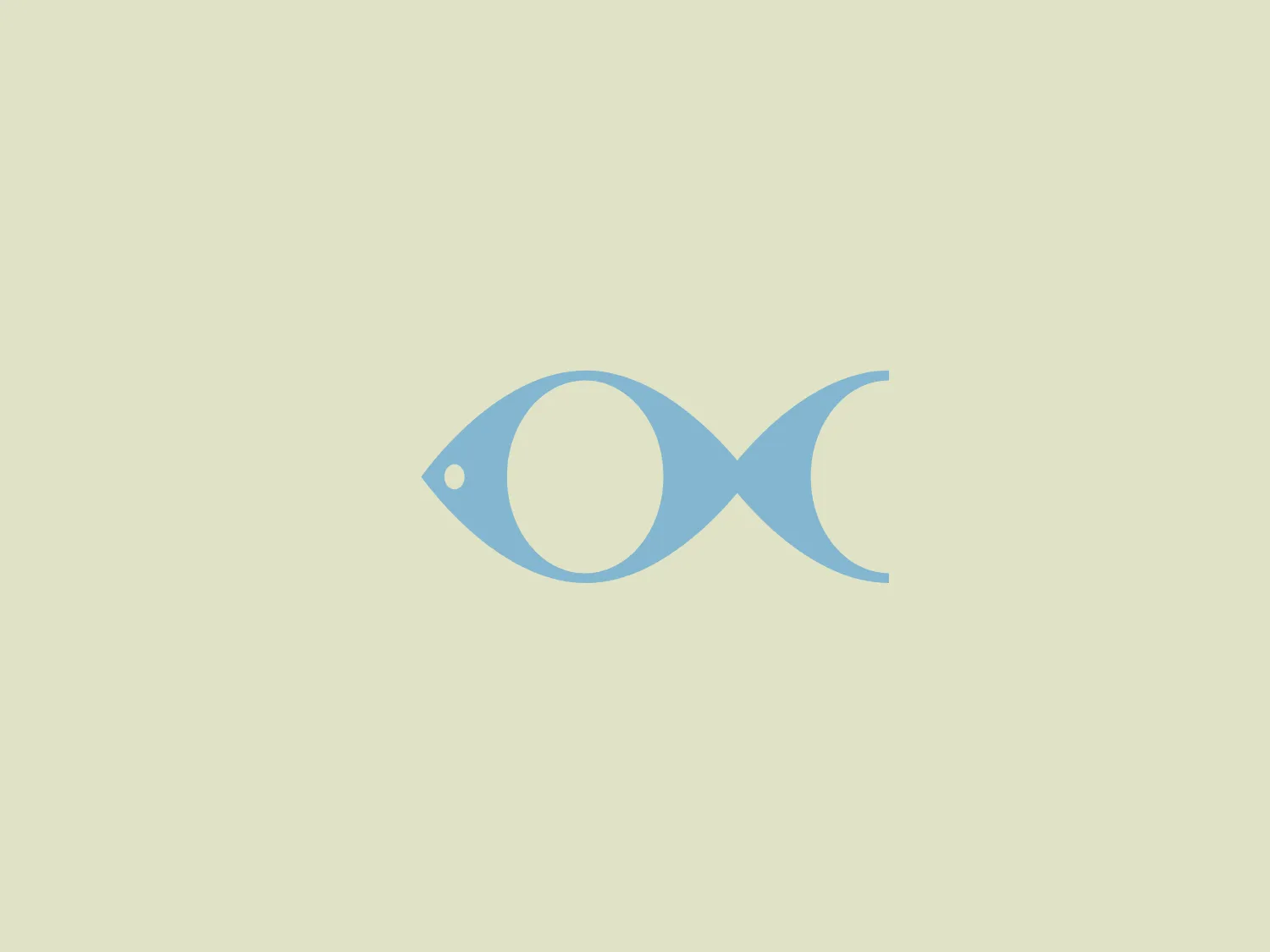 The Oceania logo features a stylized fish, created with simple, clean lines that convey motion and fluidity, providing a modern and minimalist aesthetic. The design cleverly integrates the shape of an infinity symbol as the fish's body, symbolizing perpetuity or sustainability. The fish is depicted in a serene light blue color, with a small circle representing the eye and a cut-out implying the fish's tail. There is a sense of harmony and a connection to marine themes.
