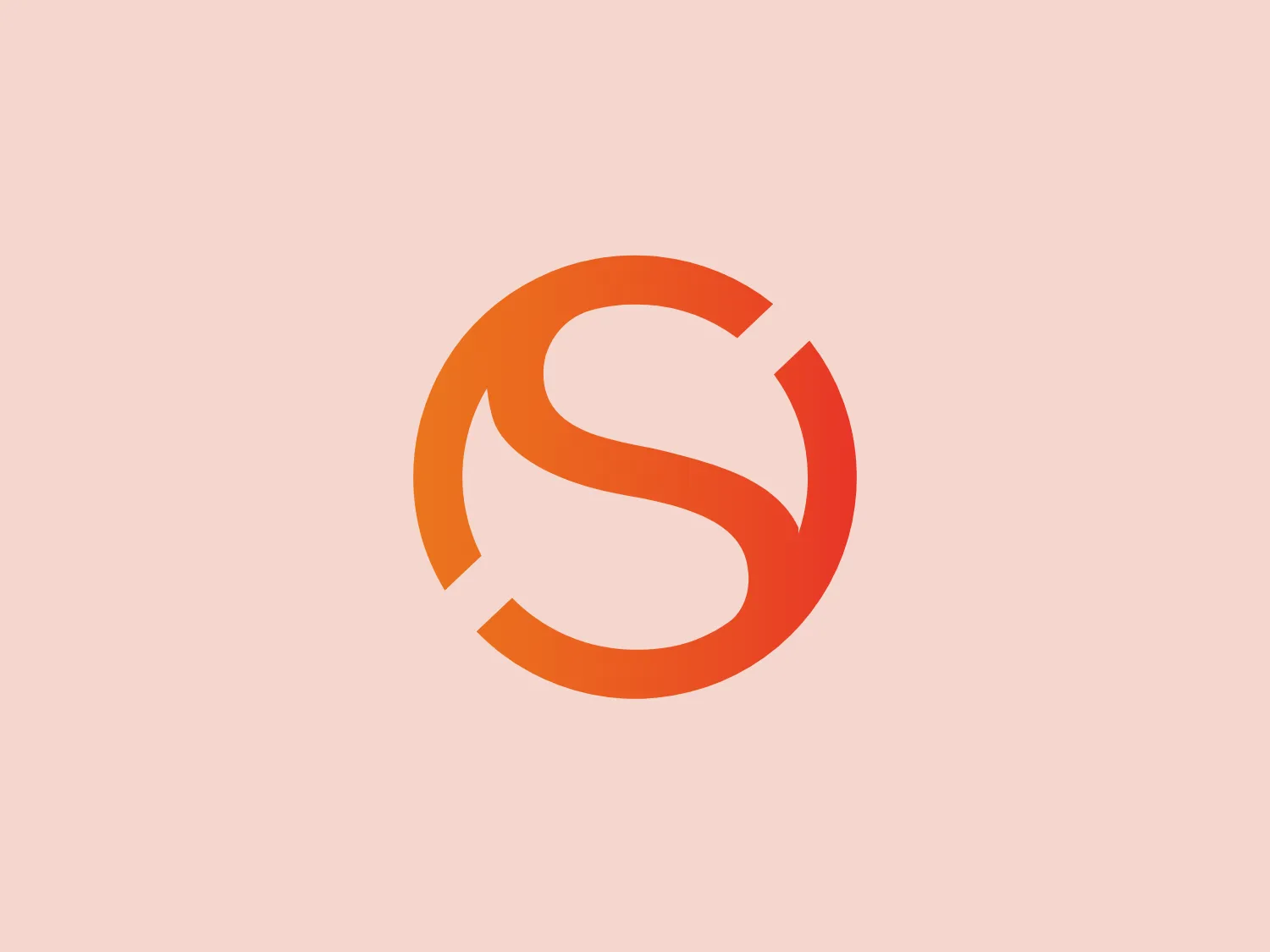 The SteinLaw logo features a vibrant orange gradient stylized letter 'S' that creates a sense of depth and dimension. The design of the 'S' features two bold, curved strokes that interlock in a circular motion, implying continuous movement or a cycle. The absence of any additional elements or text creates a clean and modern aesthetic with a focus on simplicity and dynamic fluidity. The white space within and around the 'S' contrasts well with the orange, enhancing its visual impact.