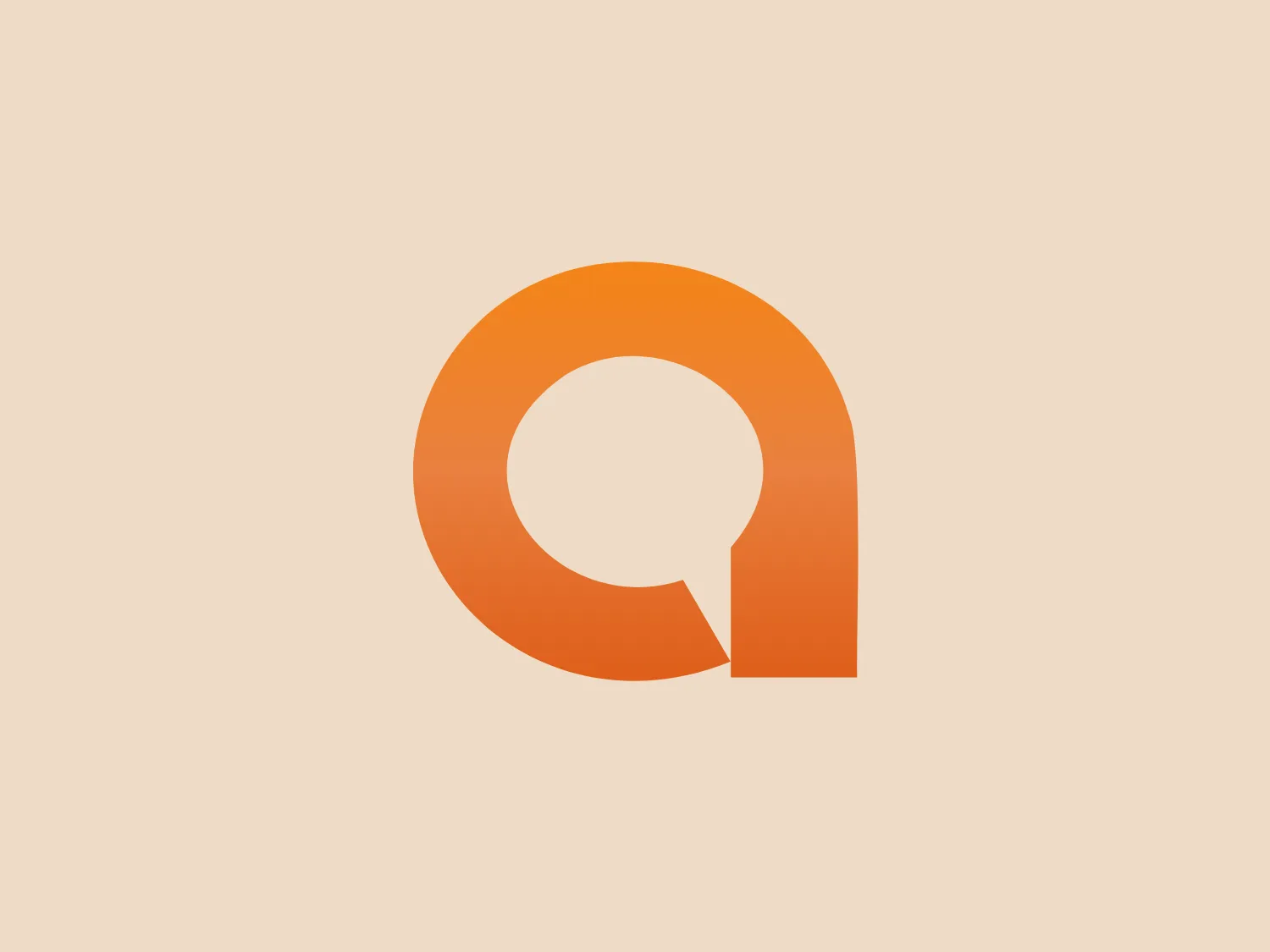 The logo shown for Accutech Systems is a stylized letter 'Q' composed of two shapes with a modern and minimalist design. The larger shape is an orange, thick, circular band forming the body of the 'Q'. It has a flat opening on the left side and seamlessly transitions into a perfectly round form. The inner shape is a smaller, orange circle with a matching color and is placed towards the bottom of the 'Q', suggesting the tail or descender of the letter. The simplicity of the design with its clean lines and lack of additional elements gives it a sleek and contemporary feel. The use of a single, vibrant orange color suggests energy and creativity. A suitable background color that would complement this logo is a light, muted shade to maintain focus on the orange color while providing a soft contrast.