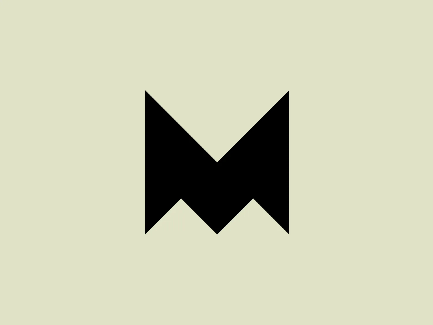 The emblem for Framer Motion is a simple, bold geometric design comprising three interconnected black polygons. The symmetrical arrangement forms a structure akin to the letter "M" and creates the illusion of depth. The central polygon is vertical, flanked by two outward-angled polygons that provide a stable base. The stark contrast of black against a white background emphasizes the clean lines, while the modernist aesthetic is evident in the strong, minimalist design.