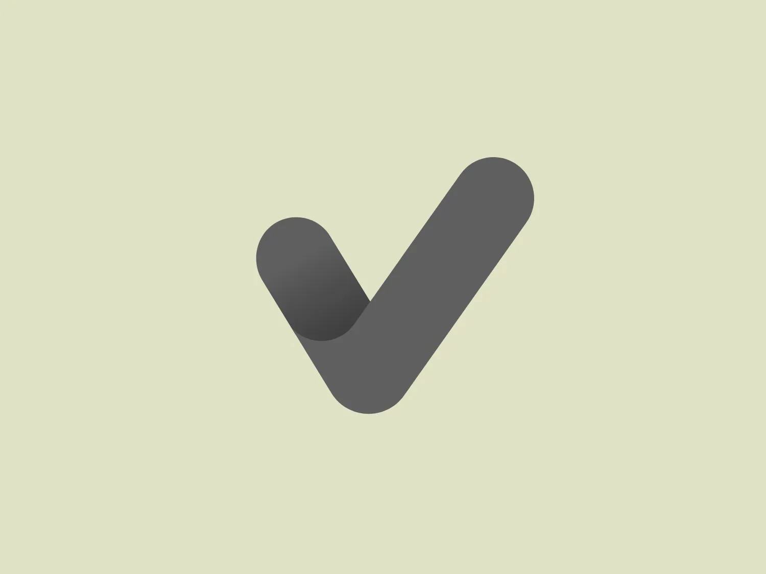 The Wivai logo is a stylized representation of a check mark, created with a single, flowing ribbon-like shape featuring a gradient from darker teal at the bottom to a lighter greenish-blue shade at the top. This minimalist, modern design has smooth, rounded corners to evoke ease and positivity. Its abstract yet instantly recognizable look conveys a sense of dynamic motion and forward progression, in line with the universal association of a check mark with correctness or approval.